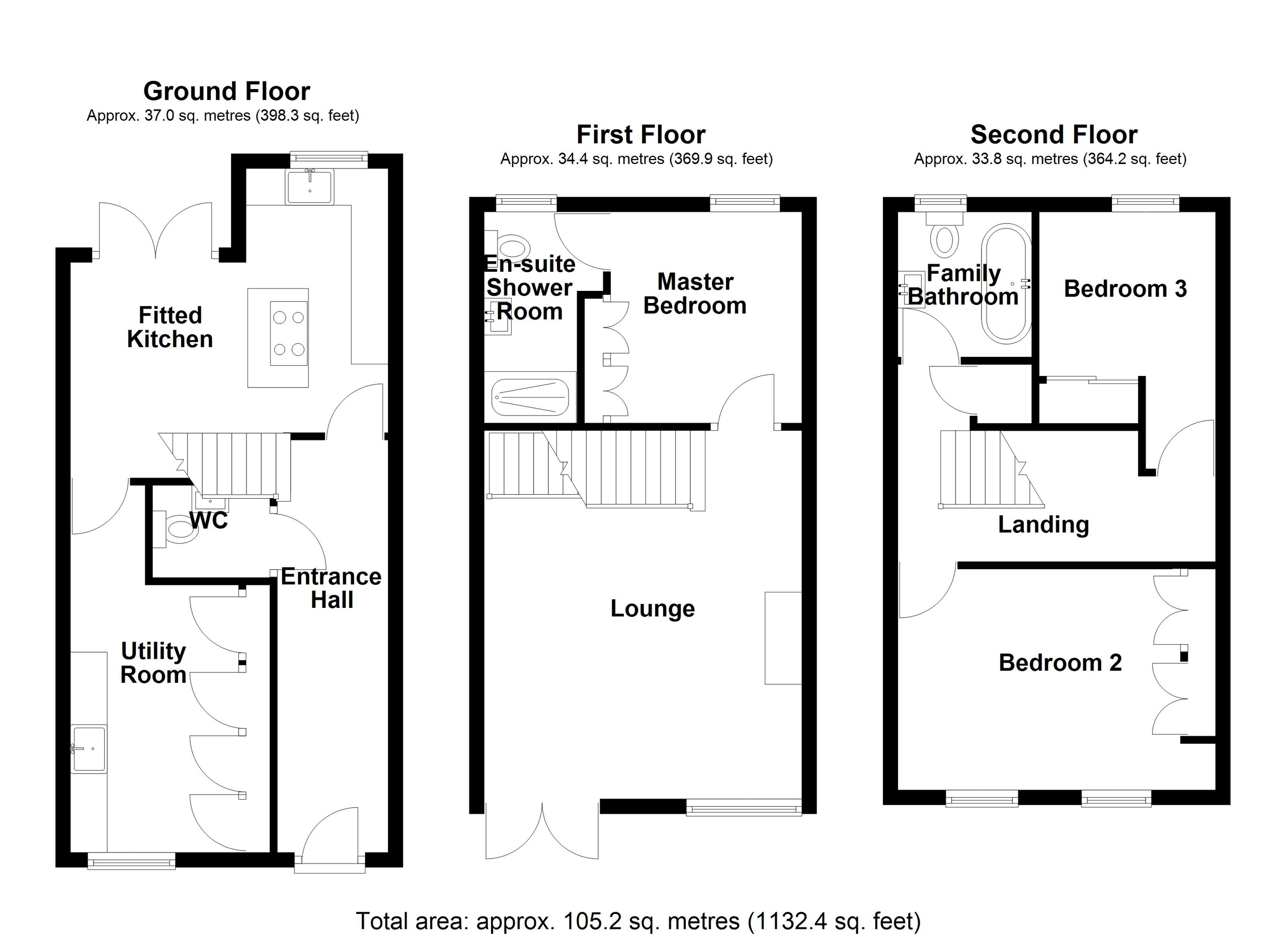 7 Clos Y Bryniau, Merthyr Tydfil floorplan