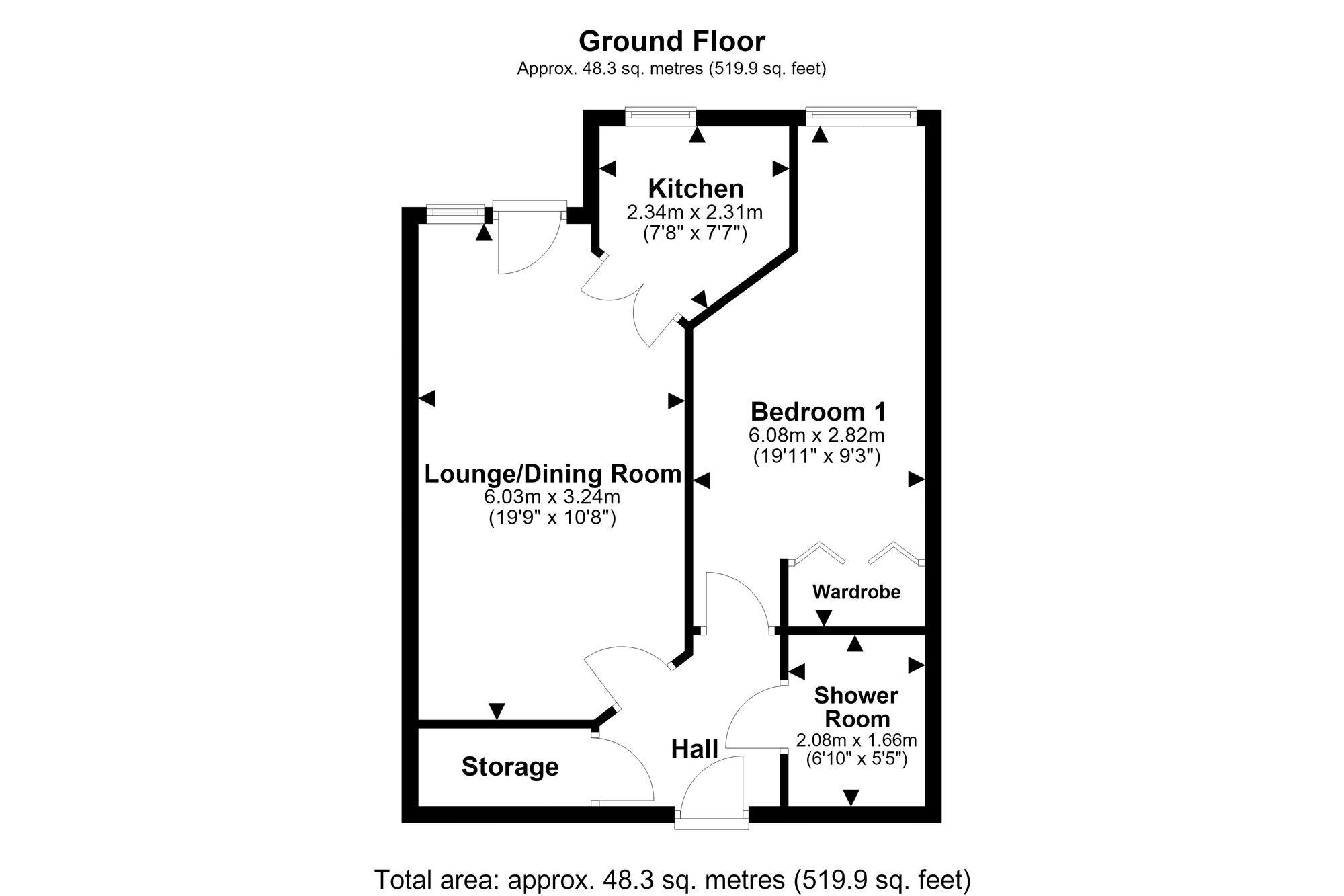 Flat 2, Ashley Court Chapelfields, Frodsham floorplan