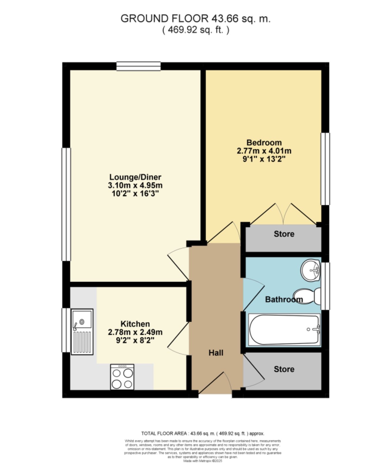 Flat 4, 16, Westmarsh Drive, Margate floorplan