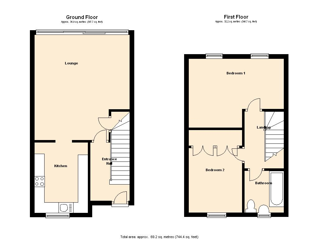 2 Bedrooms Flat to rent in Netteswell Orchard, Harlow CM20