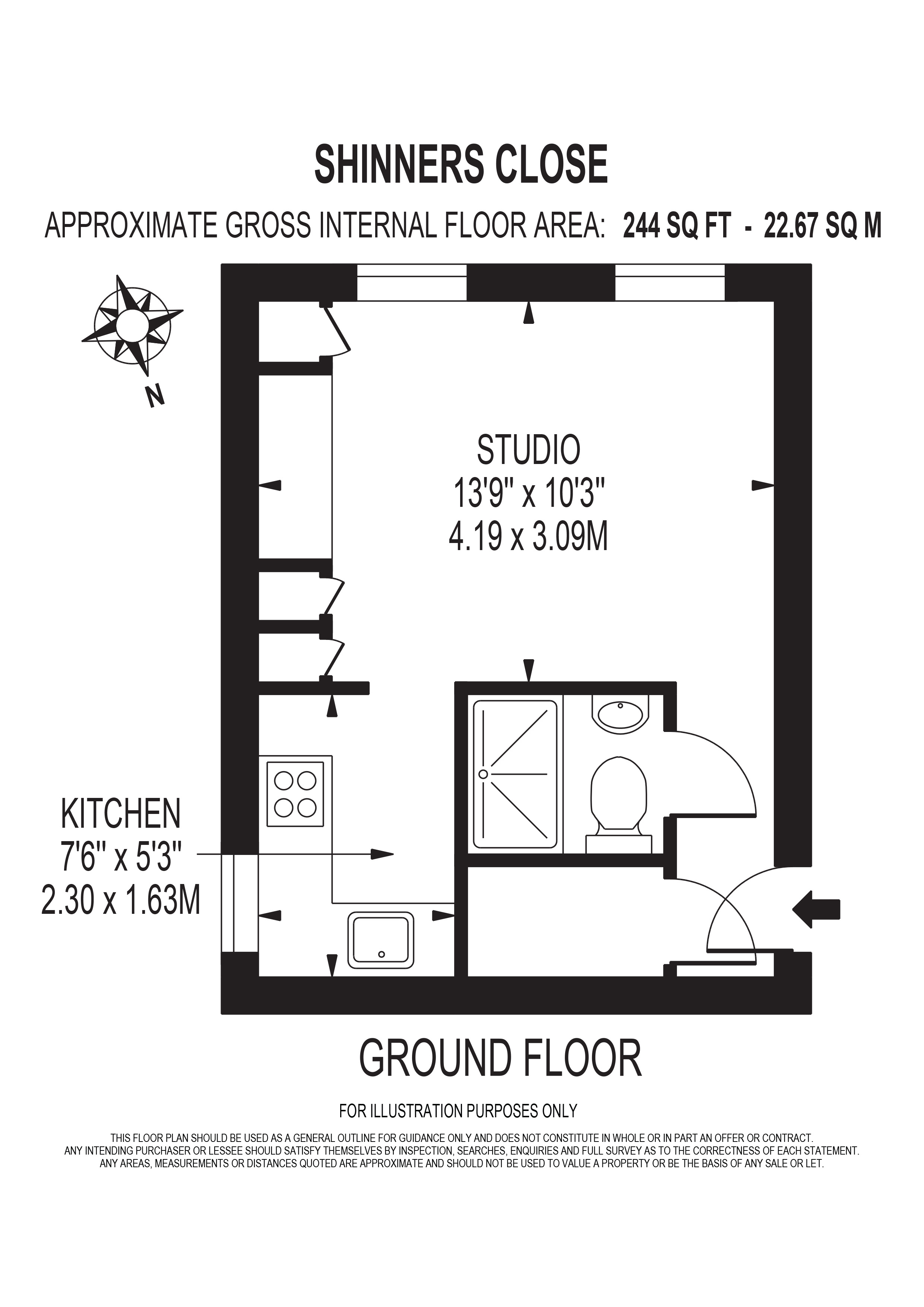 45, Shinners Close, South Norwood floorplan