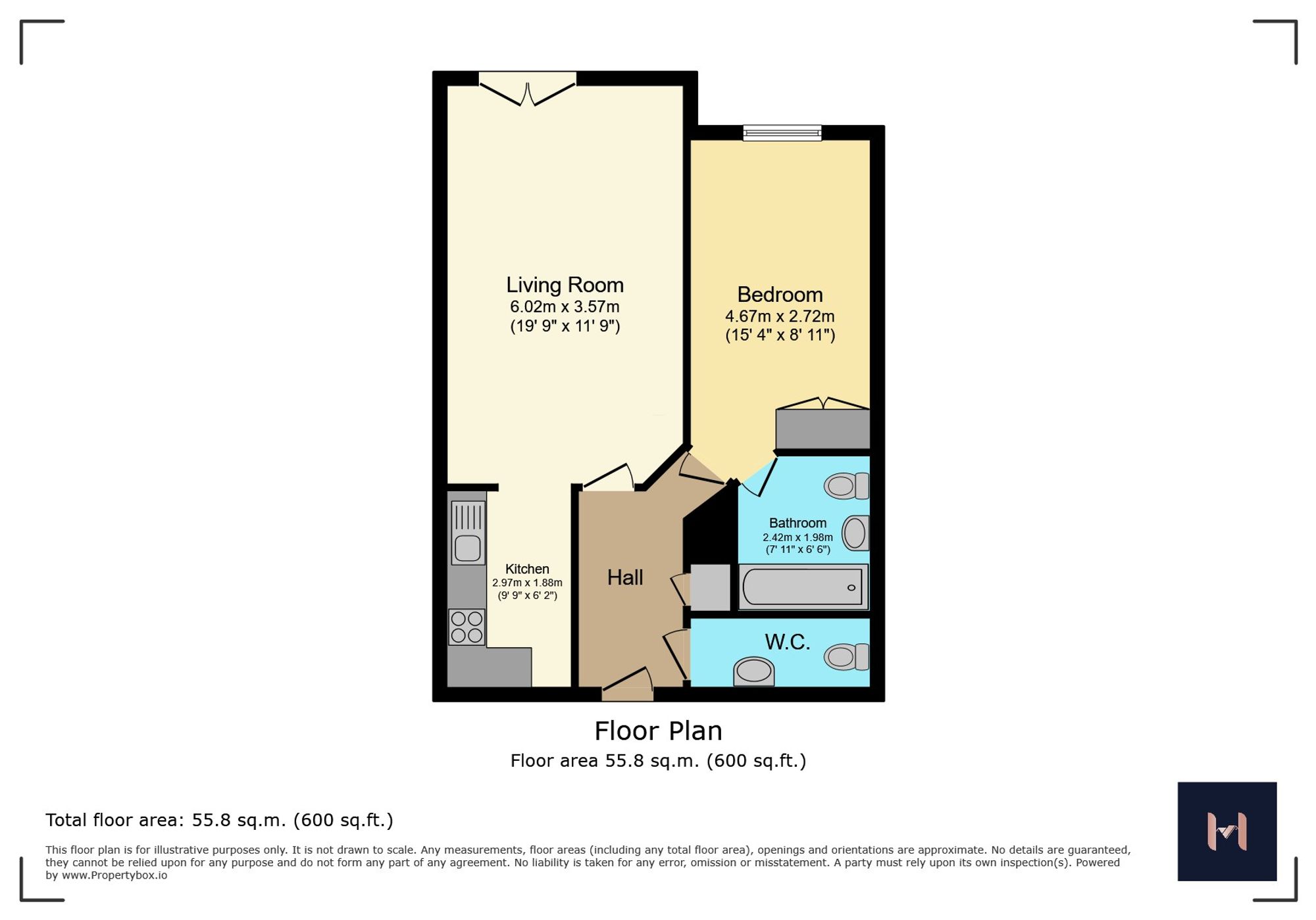 Apt C, Manor House, Leicester floorplan