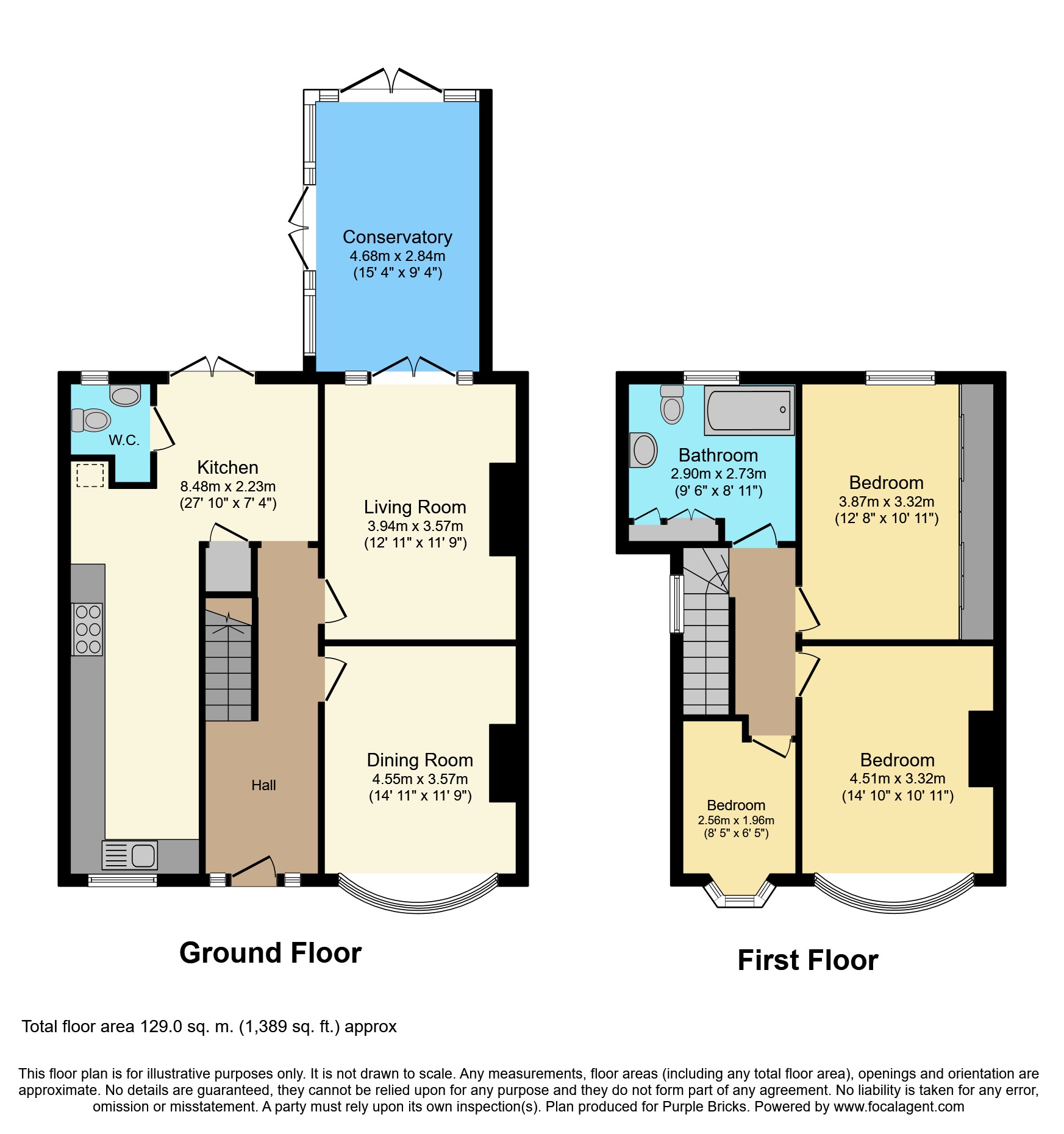 3 Bedrooms Semi-detached house for sale in Highdown, Worcester Park KT4