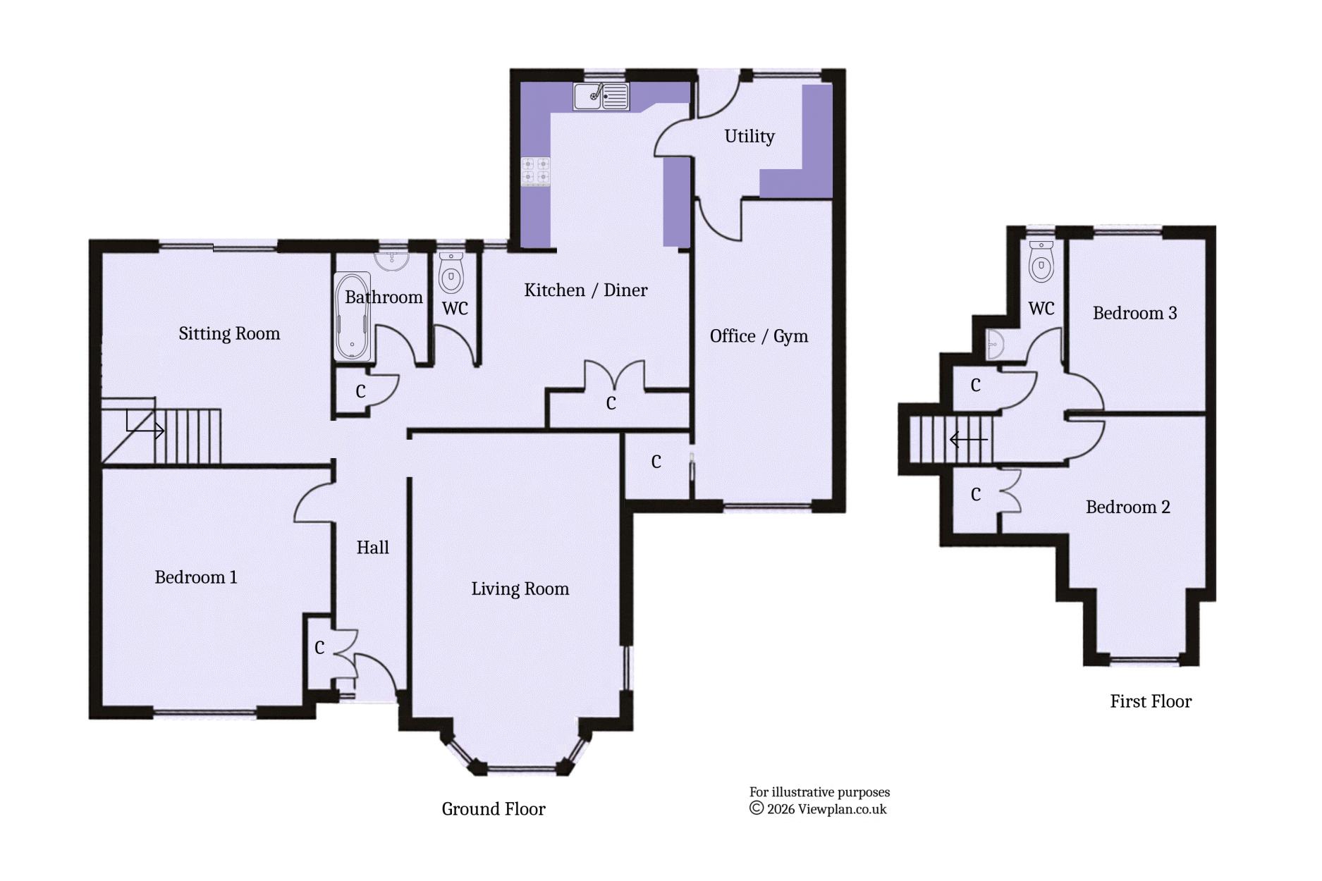 7, Cherwell Road, Penarth floorplan