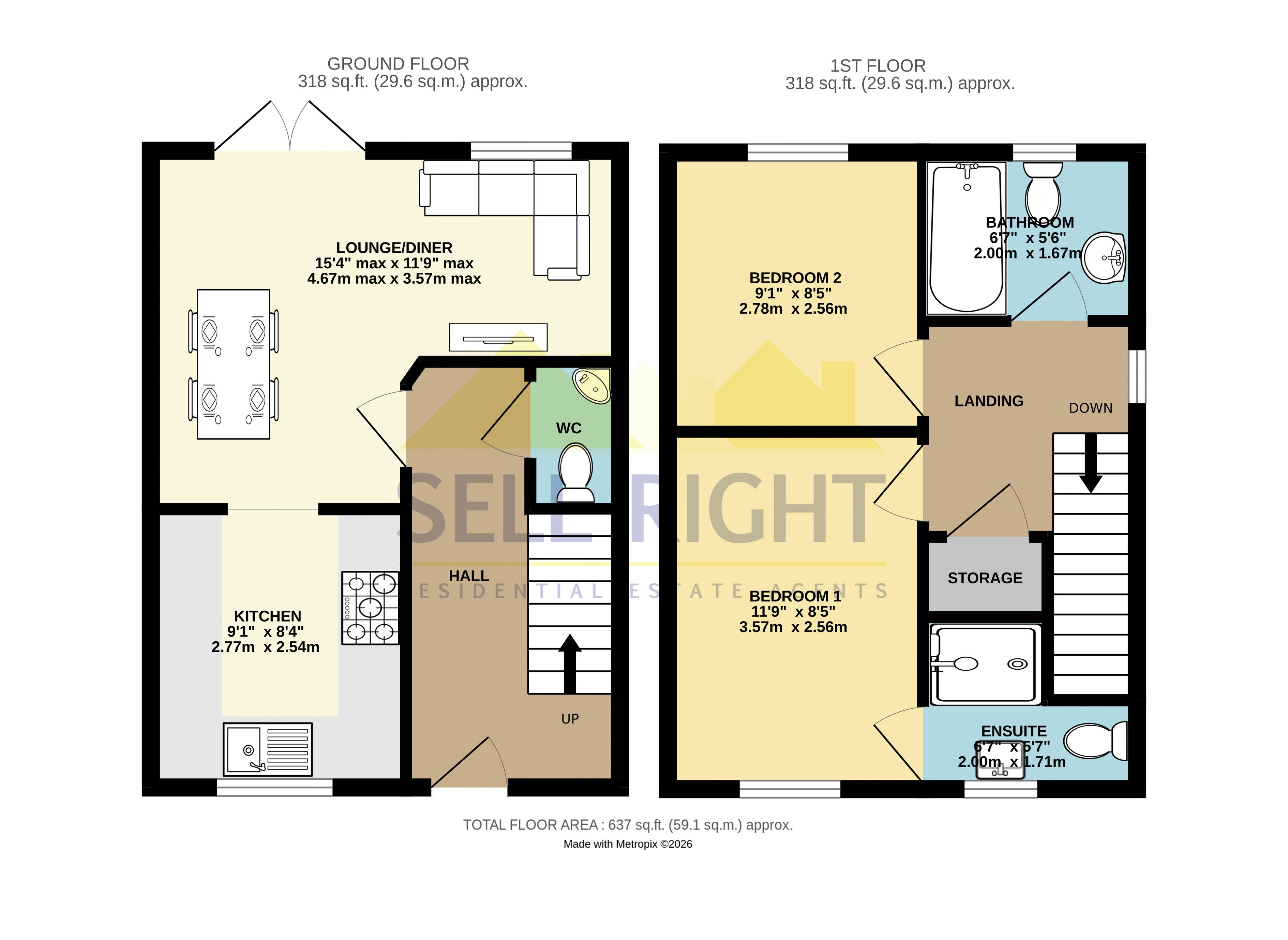 30, Comin Y Coed, Porth floorplan
