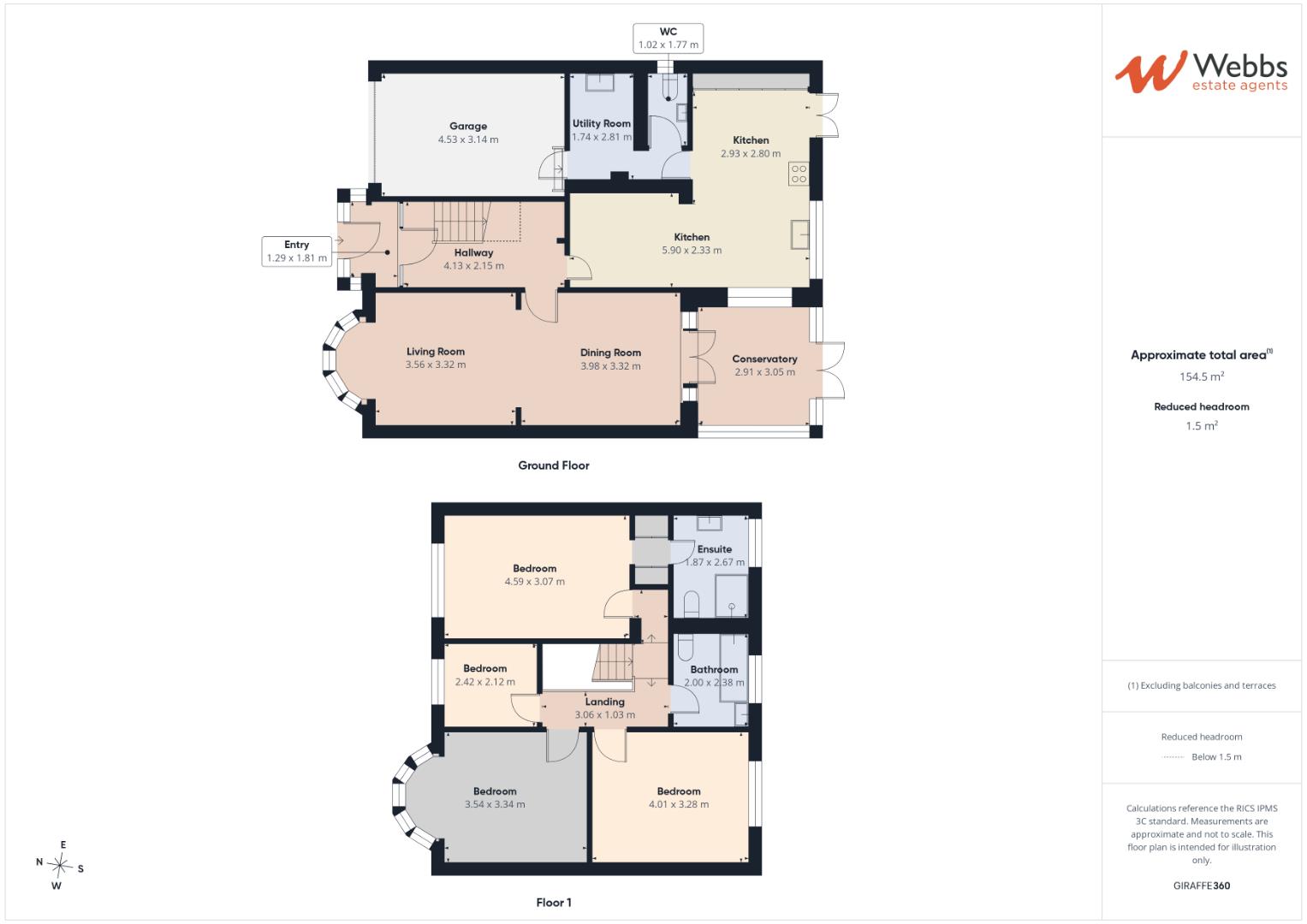 86, Hatherton Road, Cannock floorplan