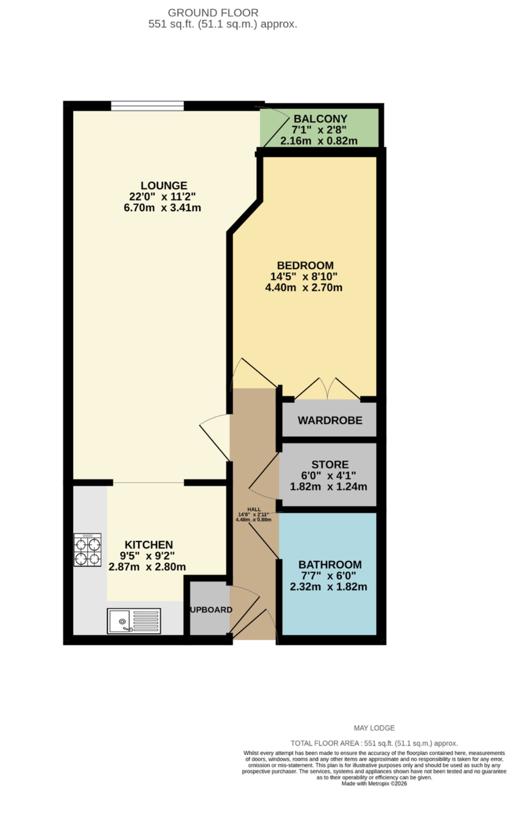 30 May Lodge Apts, 27 Filey Road, Scarborough floorplan