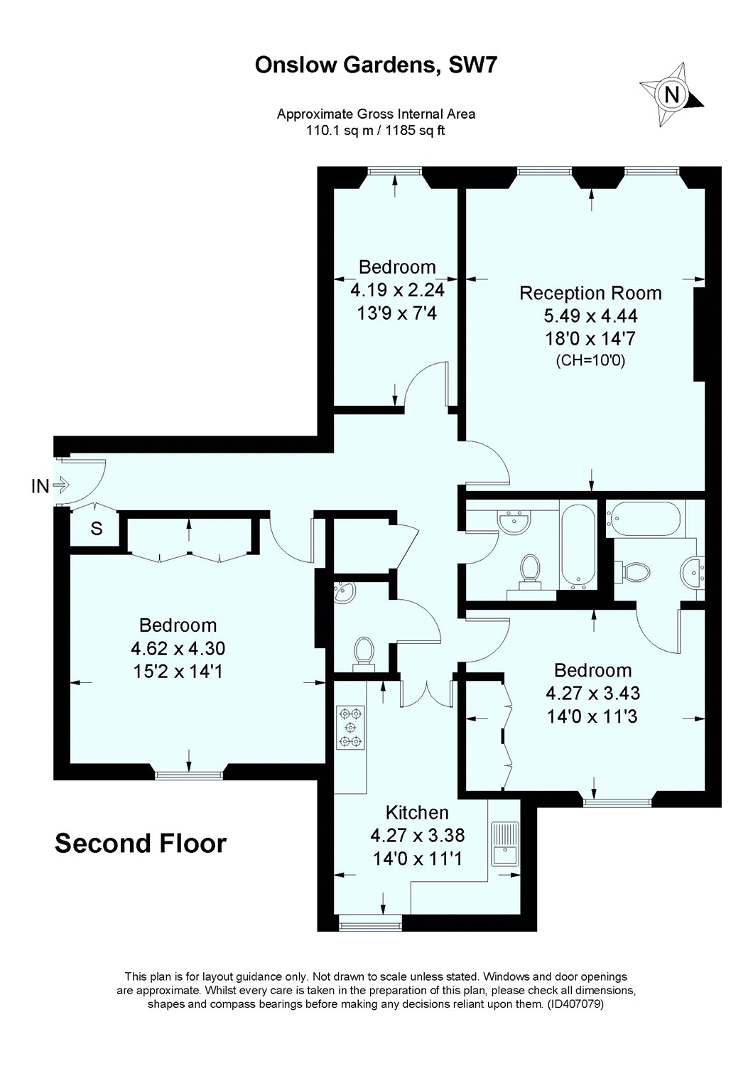 3 Bedrooms Flat to rent in Onslow Gardens, London SW7