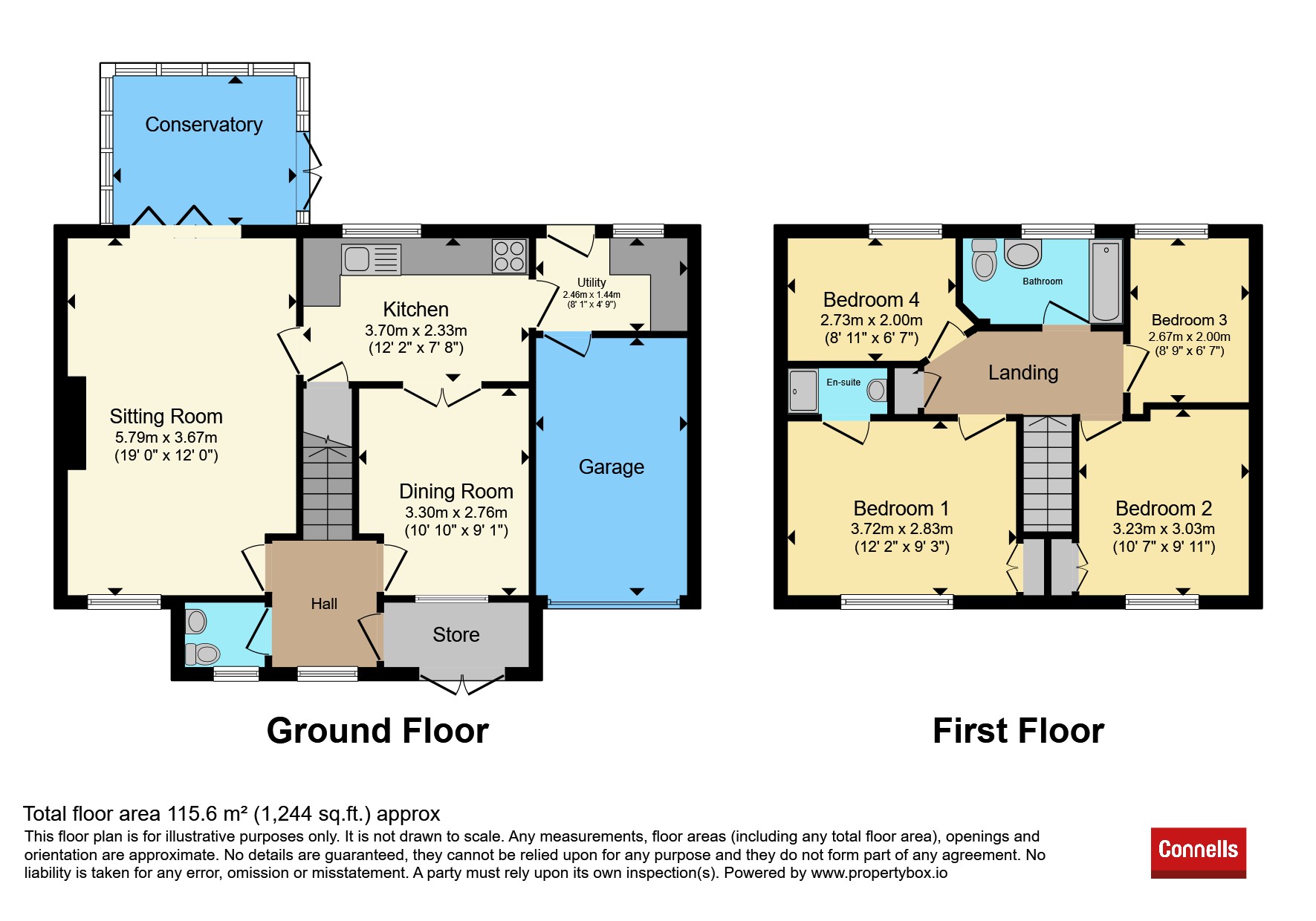 1a, Springfield Close, Watlington floorplan