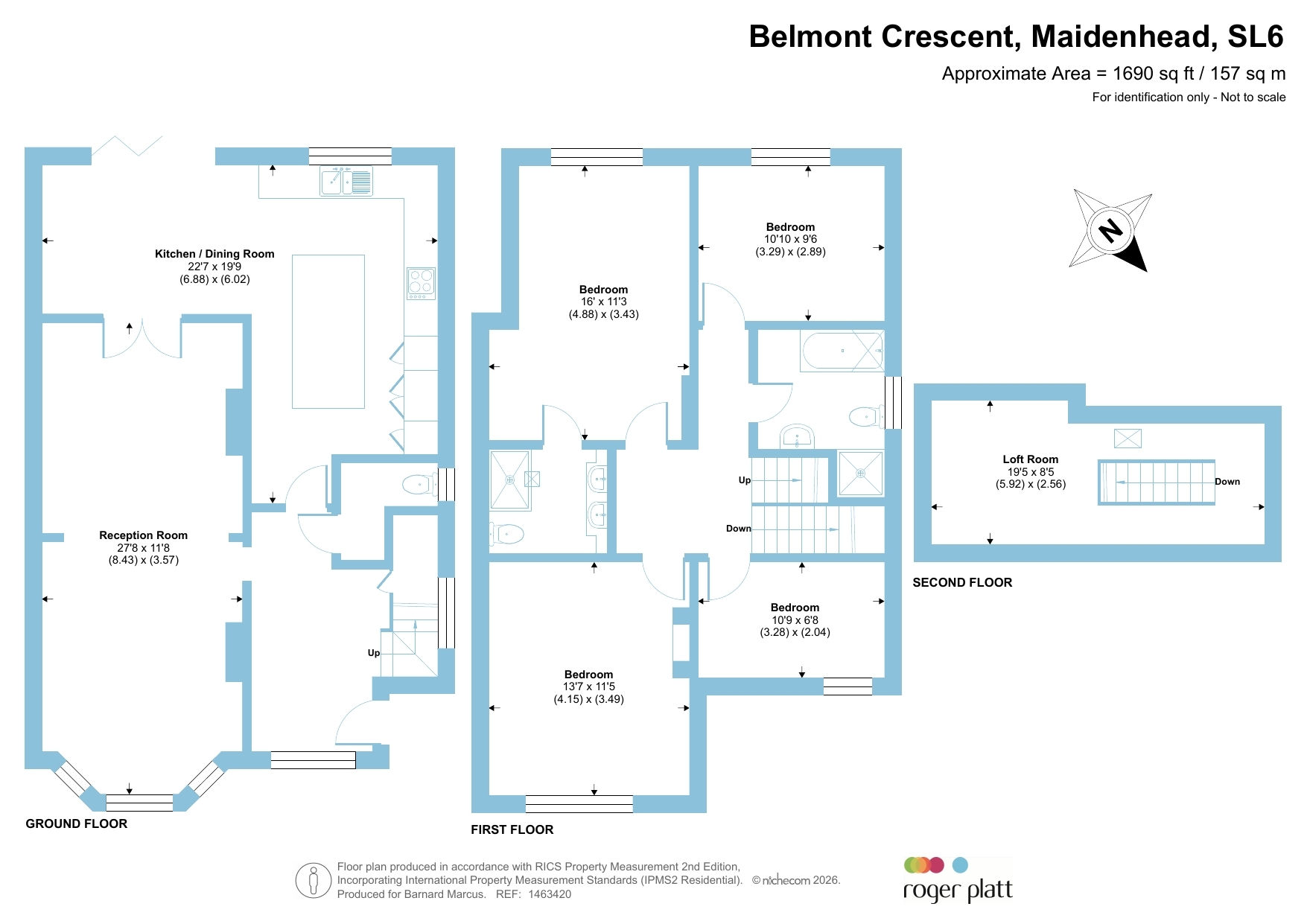 58, Belmont Crescent, Maidenhead floorplan