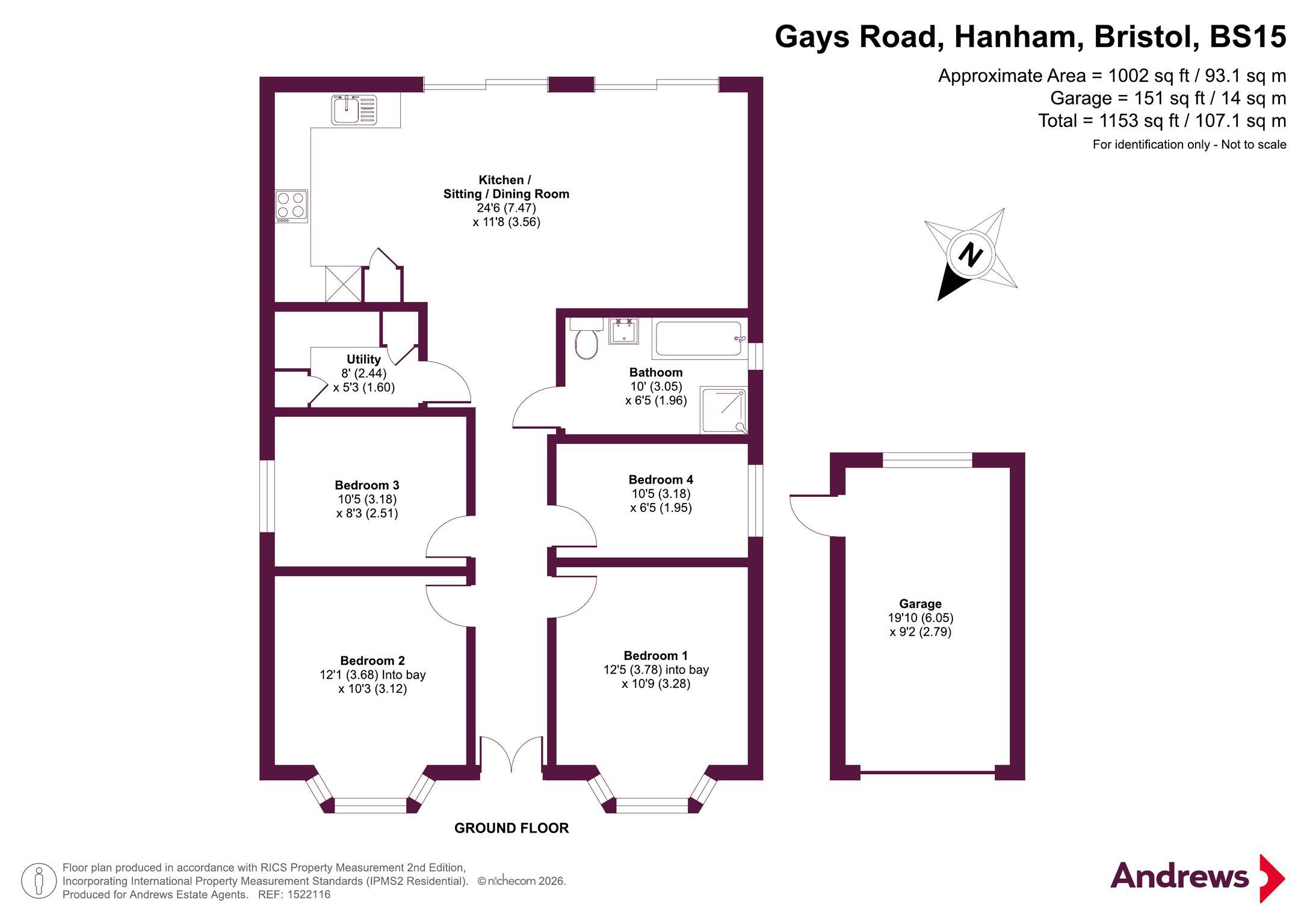 19, Gays Road, Bristol floorplan
