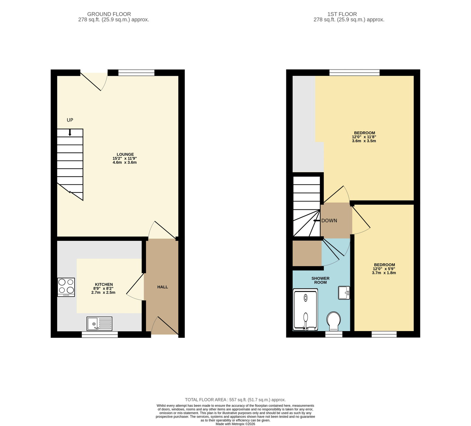 35, Aldborough Way, York floorplan