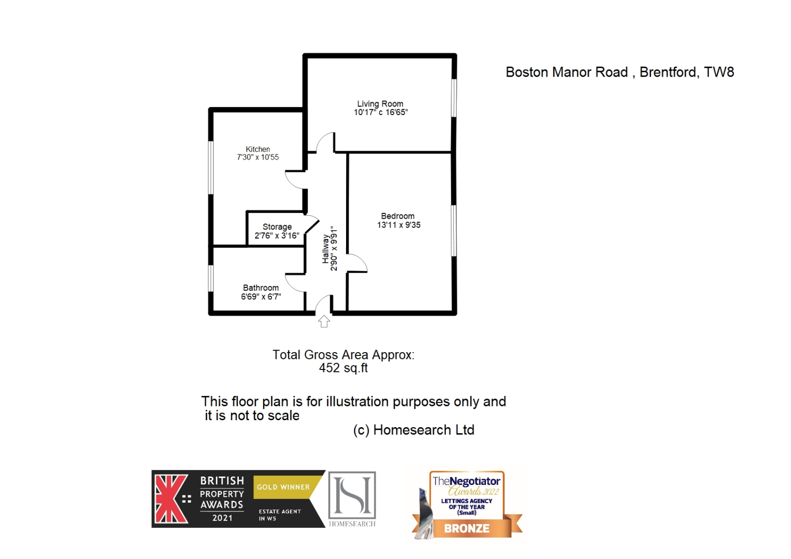 10 Manor House, Boston Manor road, Brentford, Middlesex floorplan