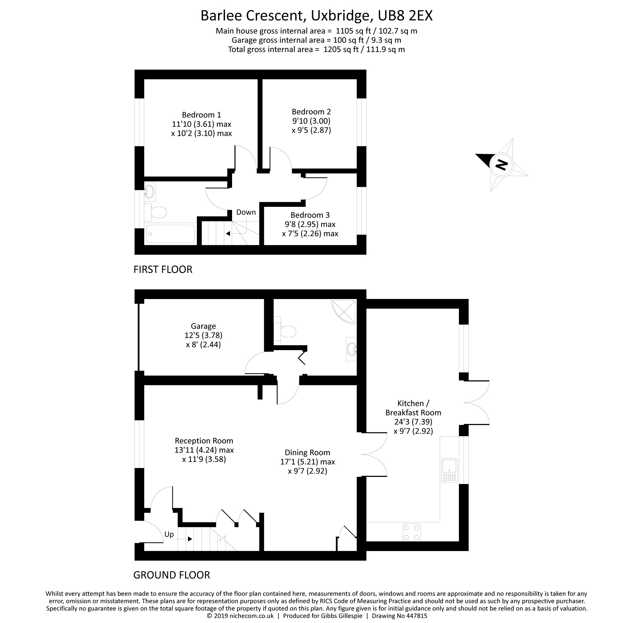 3 Bedrooms Semi-detached house for sale in Barlee Crescent, Uxbridge, Middlesex UB8