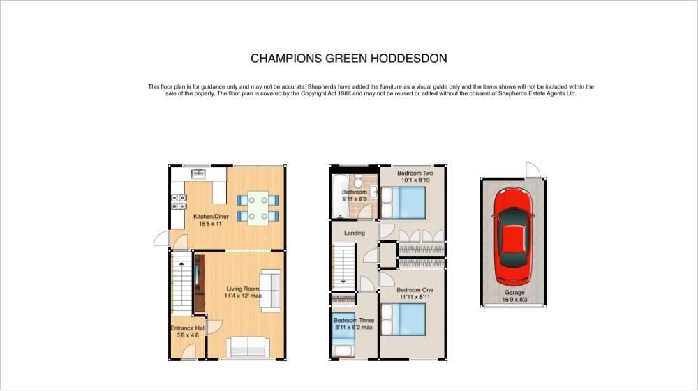 24, Champions Green, Hoddesdon floorplan