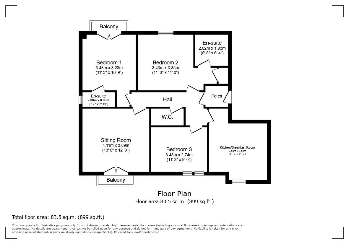 Flat 4, Pine View, Ripon floorplan