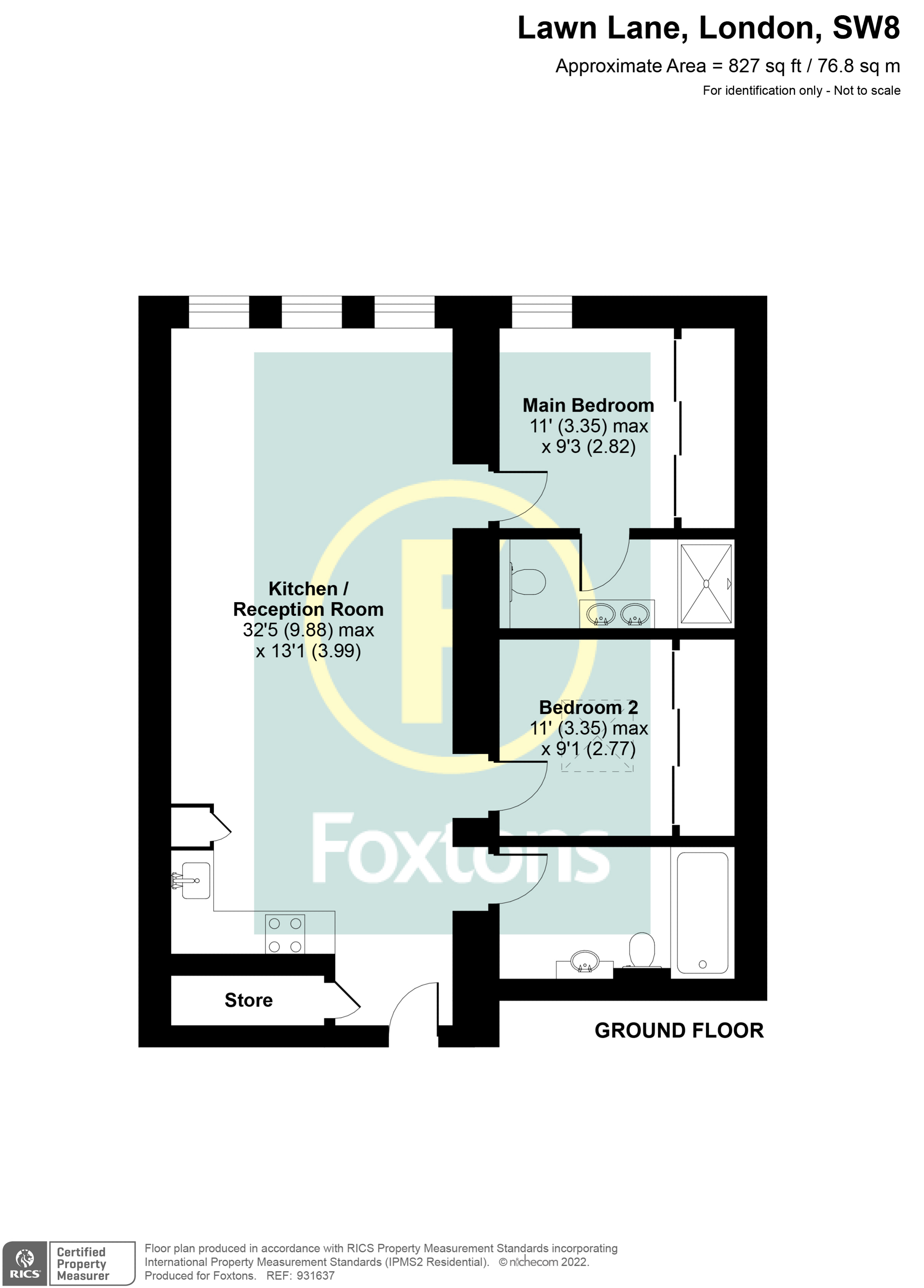 Lawn Lane, Vauxhall, London SW8, 2 bedroom flat for sale 63512308