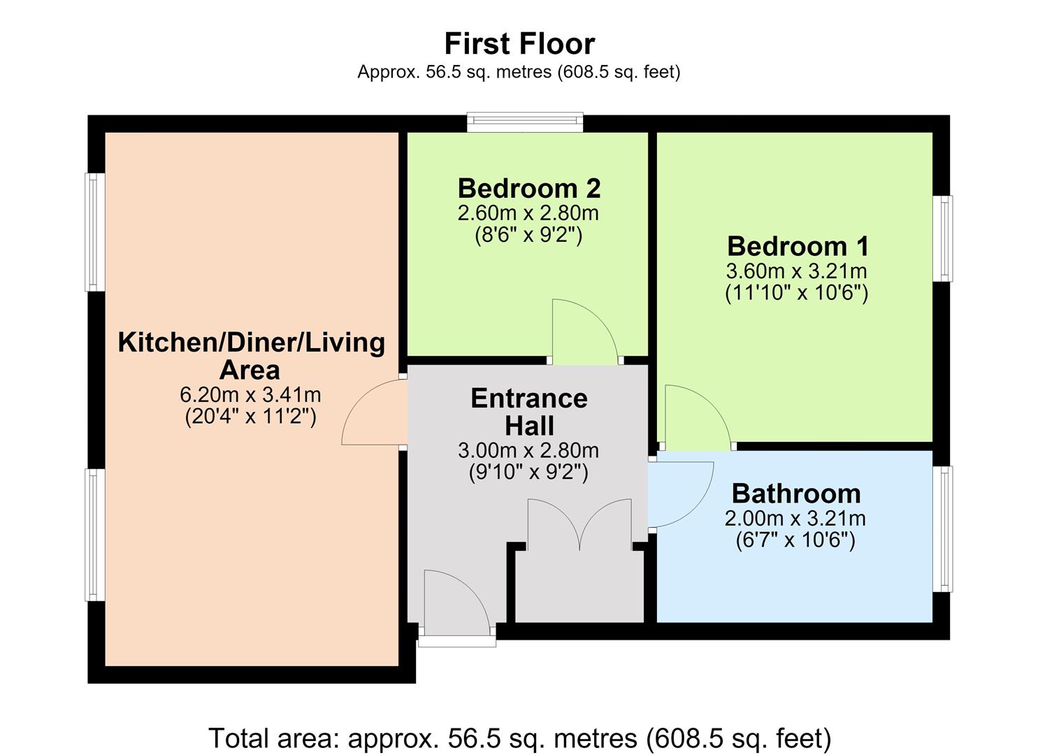 8, Crabtrees, Saffron Walden floorplan