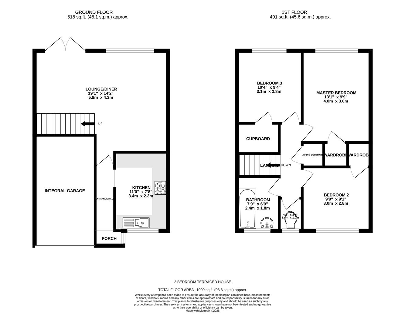 74, Woburn Avenue, Farnborough floorplan