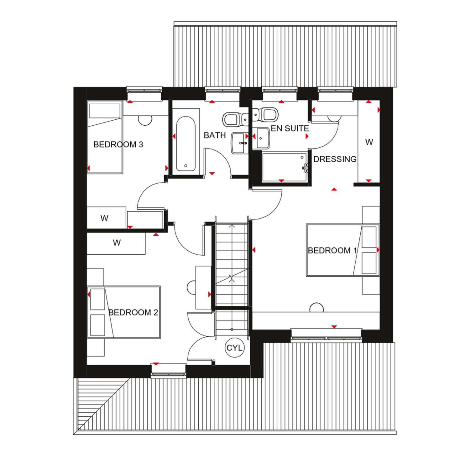 "Andover" at Post Hill, Tiverton EX16, 3 bedroom detached house for