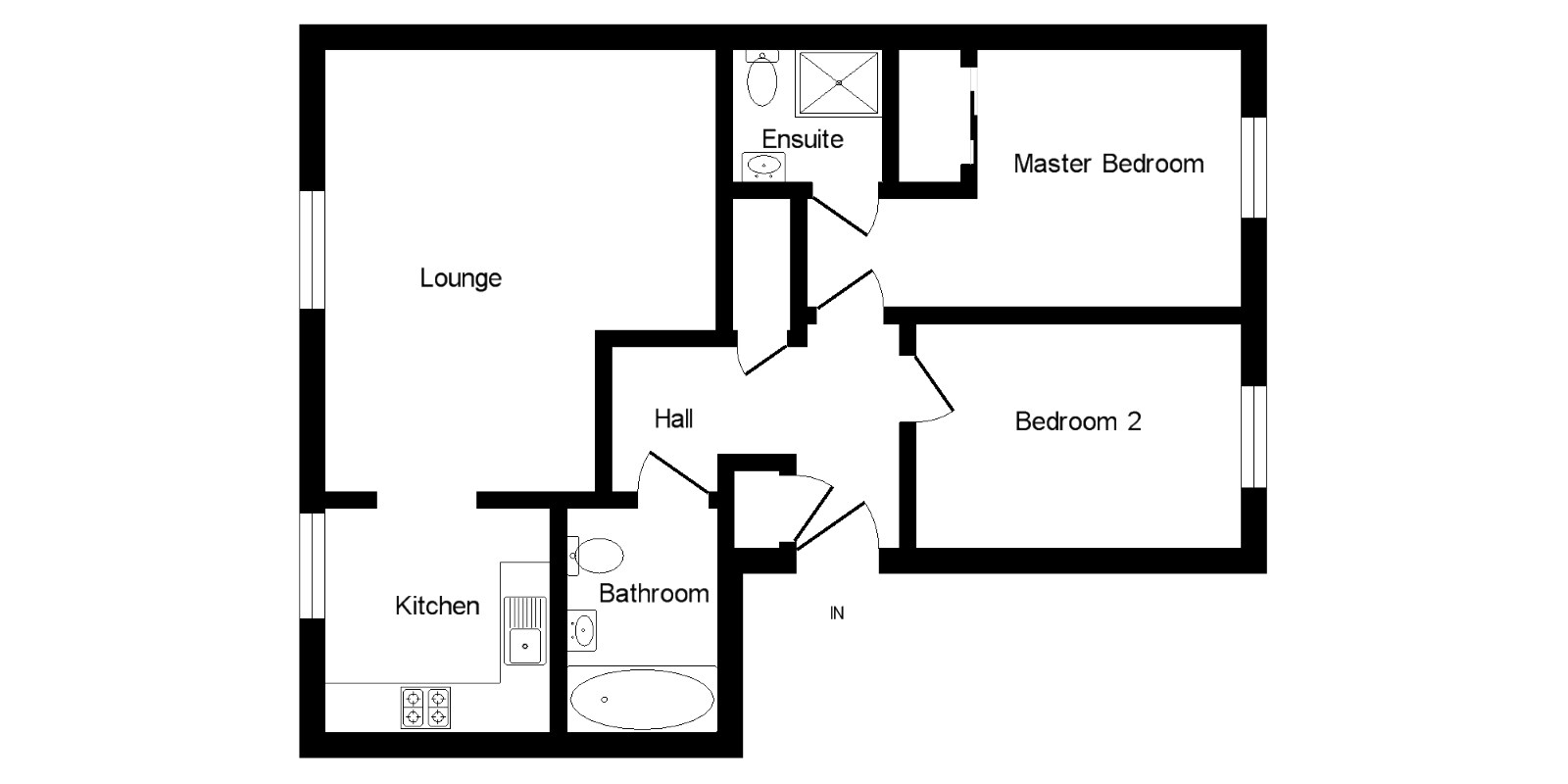 2 Bedrooms  for sale in Abbey Place, Paisley, Renfrewshire PA1