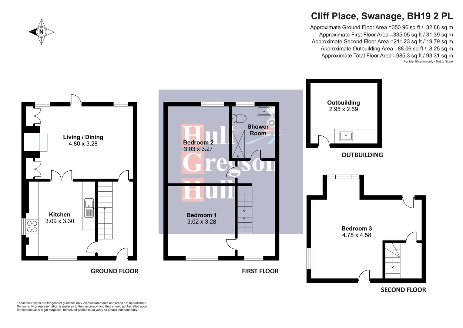 2,, Cliff Place, Swanage floorplan