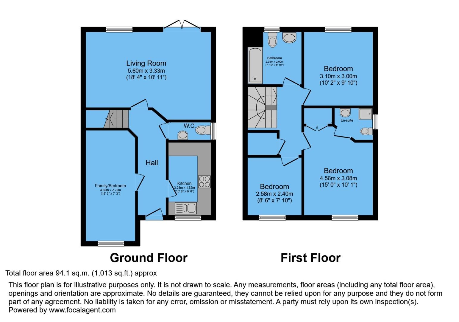 18, Rose Gardens, Chesterfield floorplan