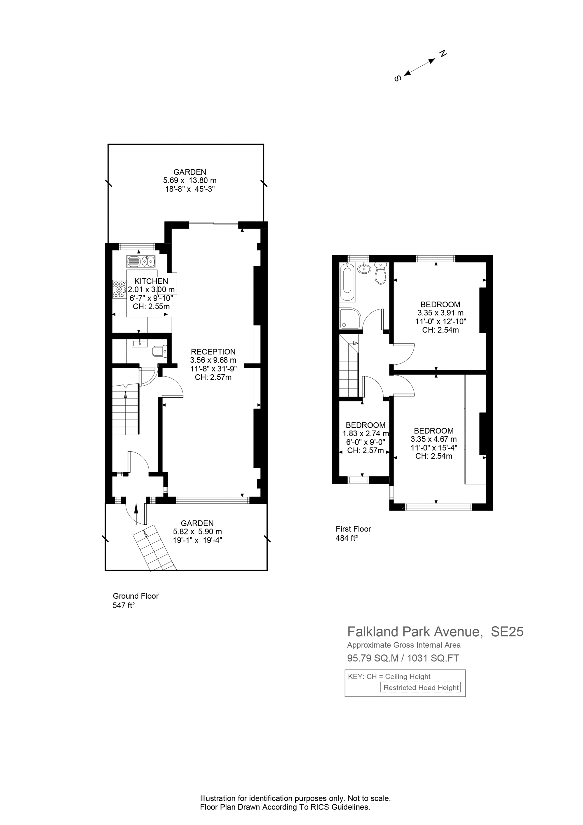 3 Bedrooms Terraced house to rent in Falkland Park Avenue, London SE25