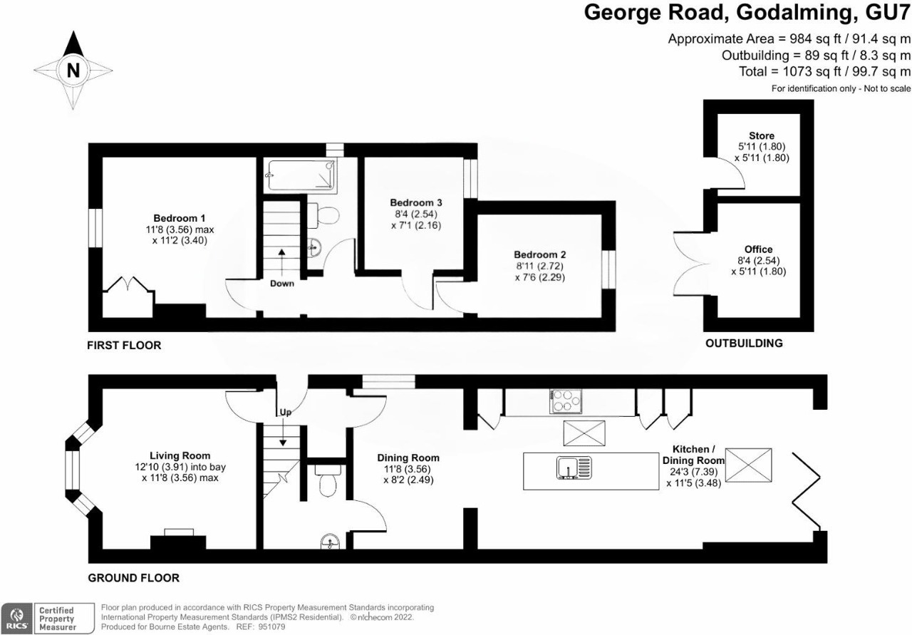 George Road, Surrey floorplan