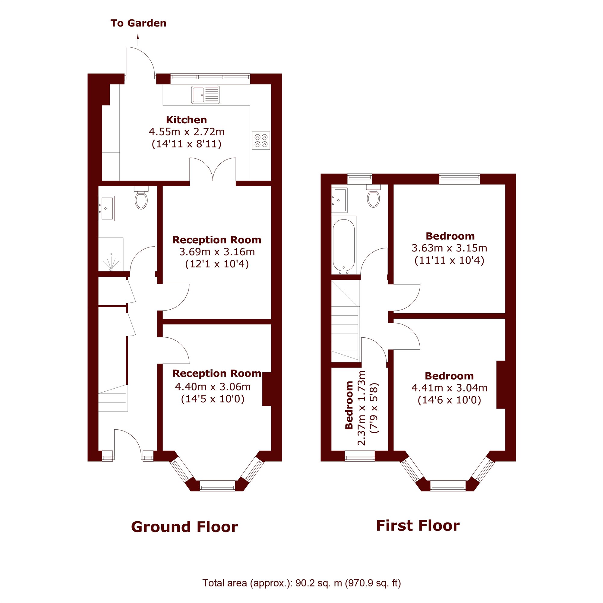 14, Links Road, London floorplan