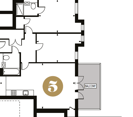 Apartment 5 Plot 1, 41, Russell Hill Road, Purley floorplan