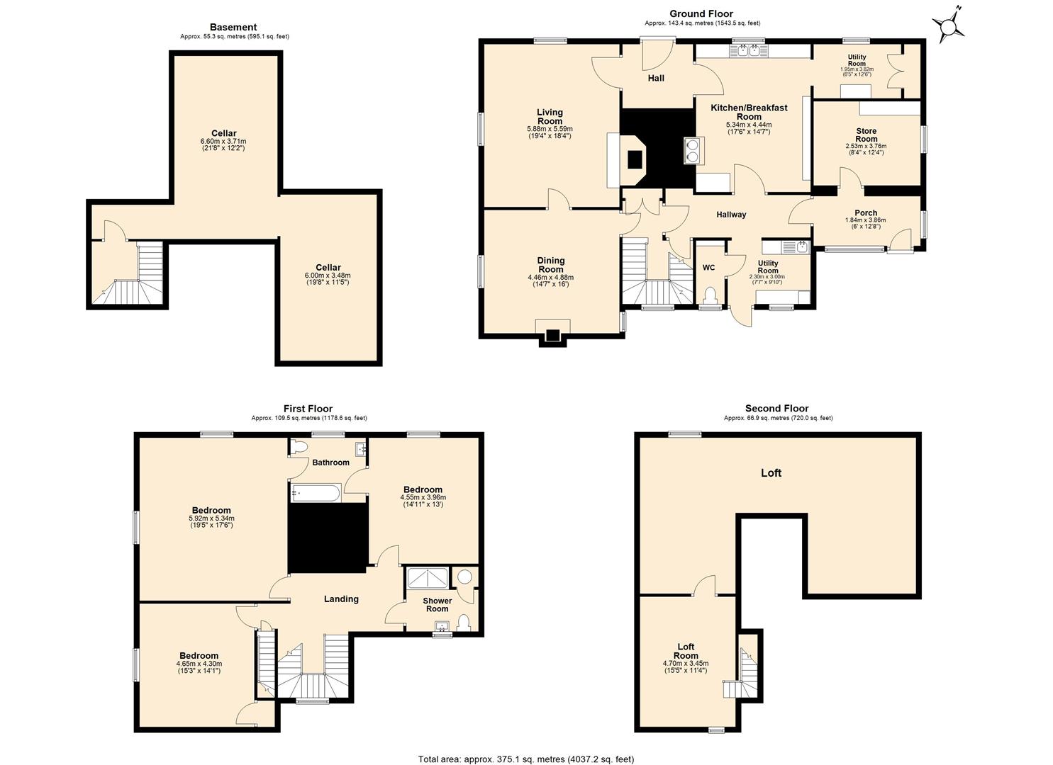 Bodenham, Herefordshire floorplan