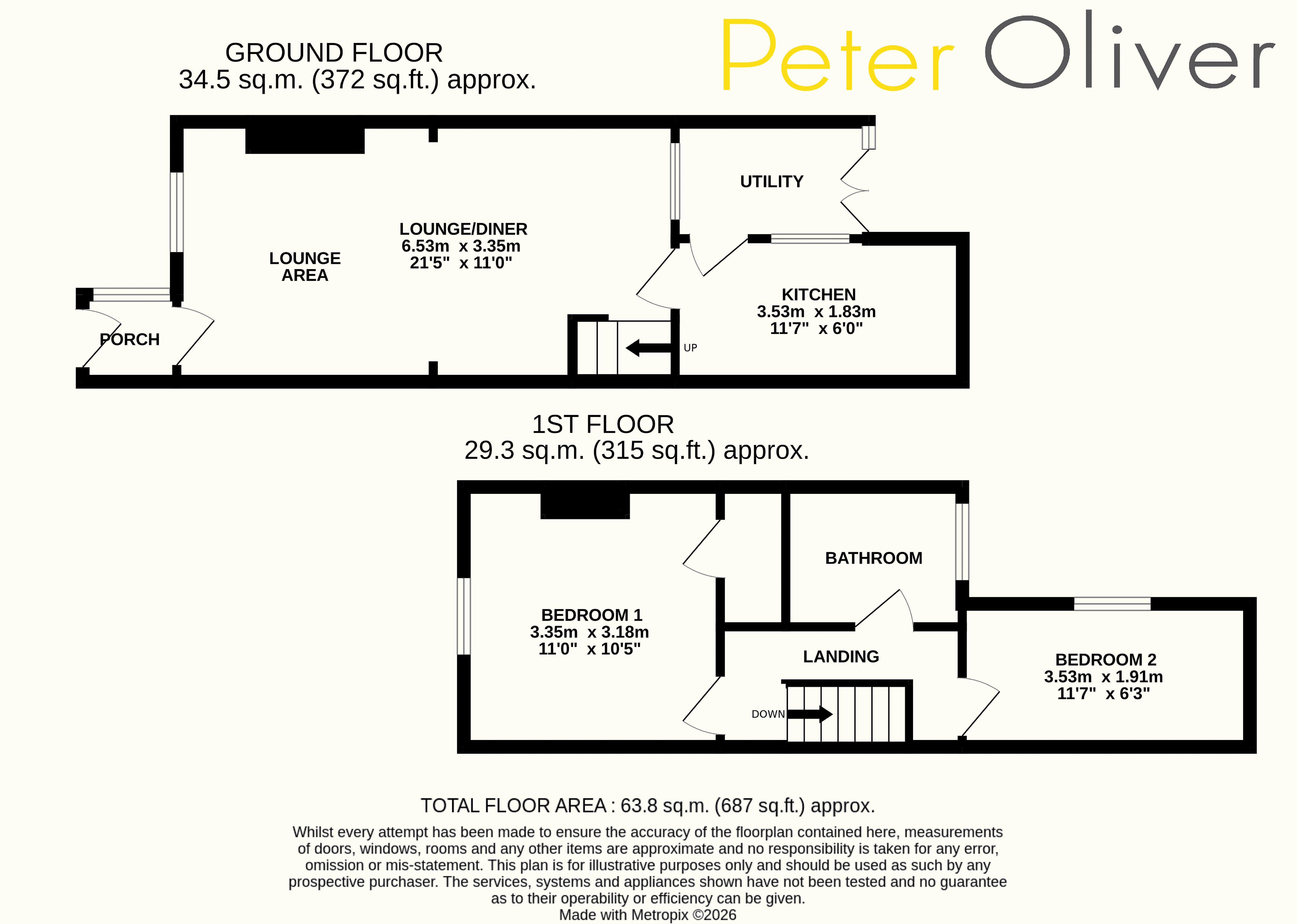 26, Alexandra Road, Uckfield floorplan