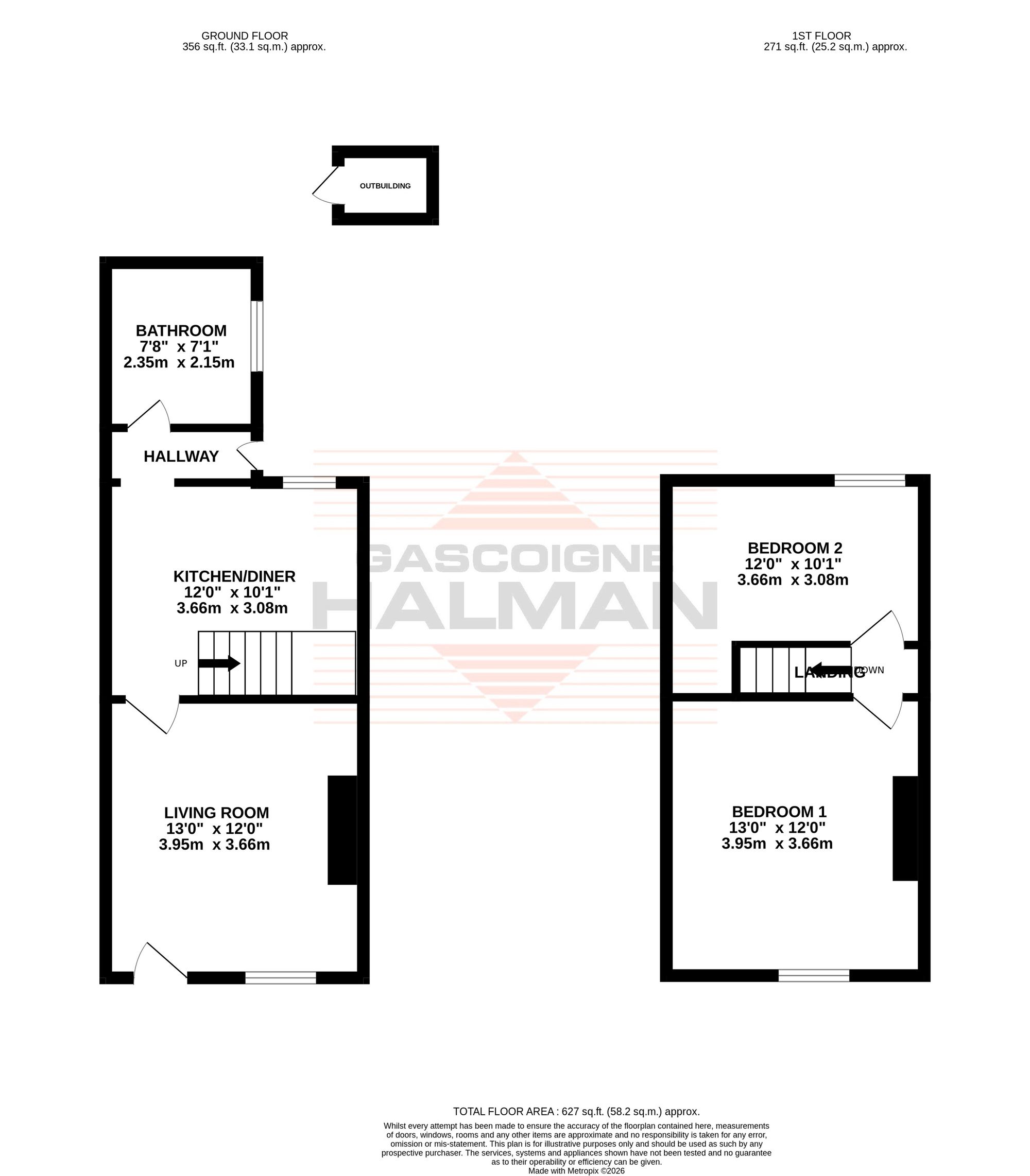 17 Field Road, Sale floorplan