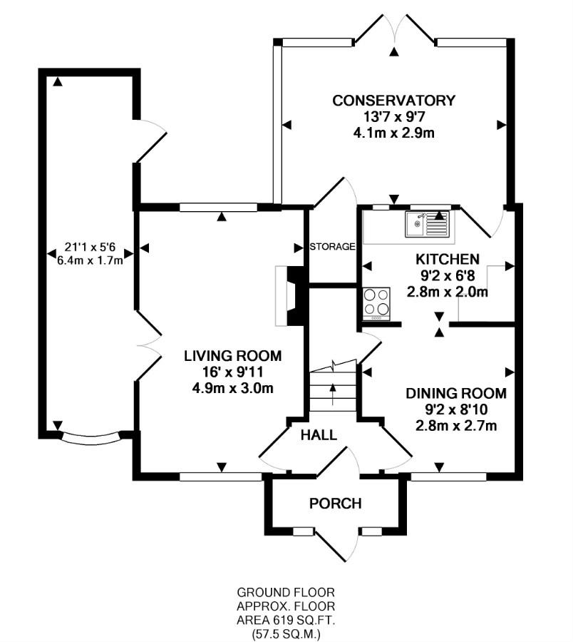 2 Bedrooms End terrace house for sale in Broomwood Gardens, Pilgrims Hatch, Brentwood CM15