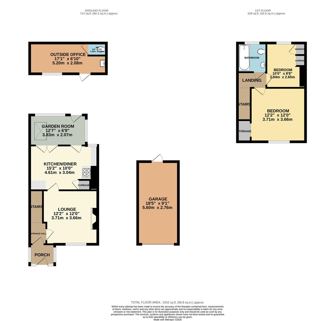 2, Buttington Terrace, Chepstow floorplan