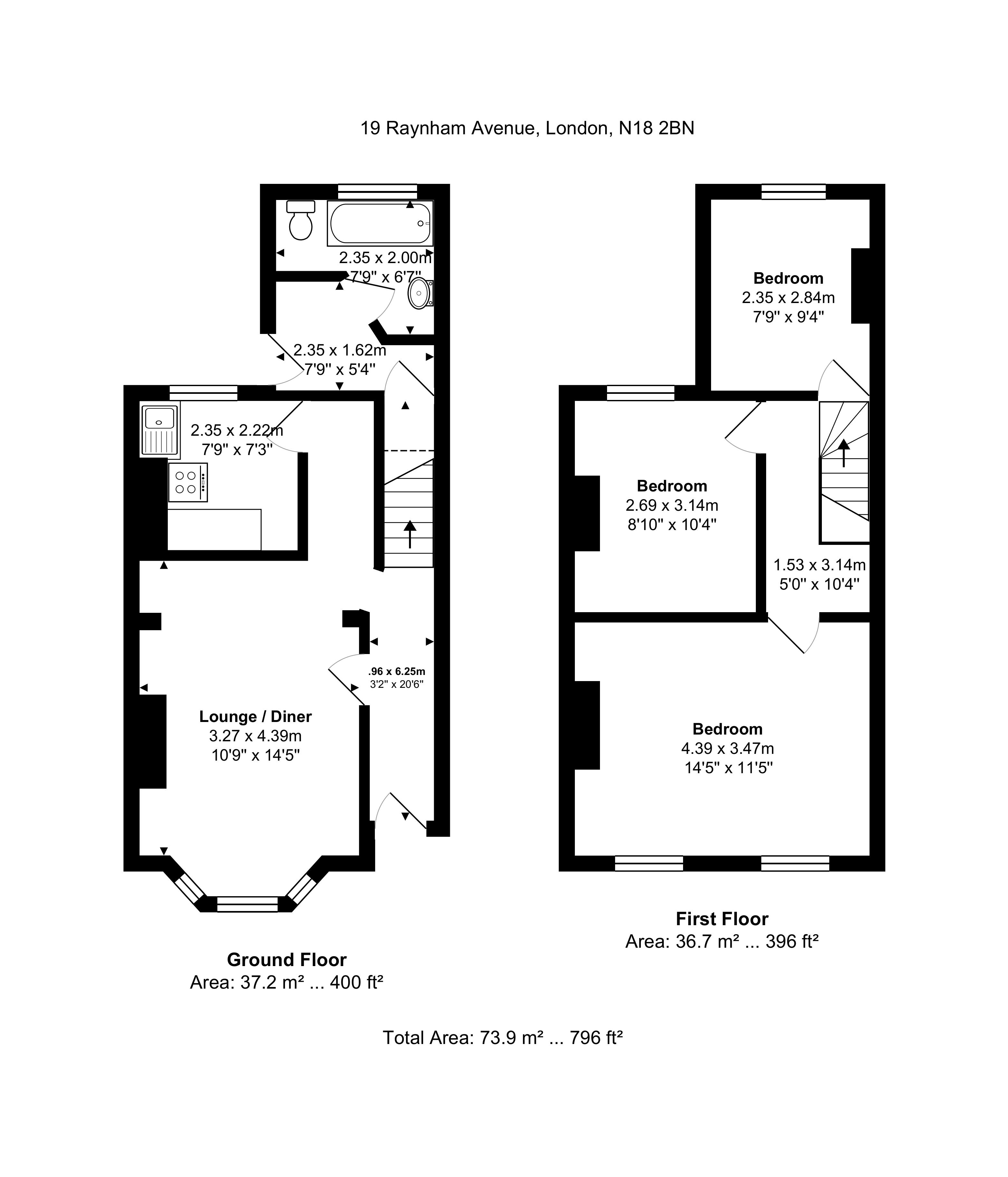 19, Raynham Avenue, Edmonton floorplan