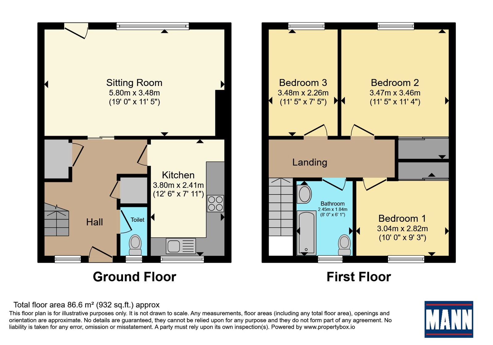 40, Monckton Road, Hampshire floorplan