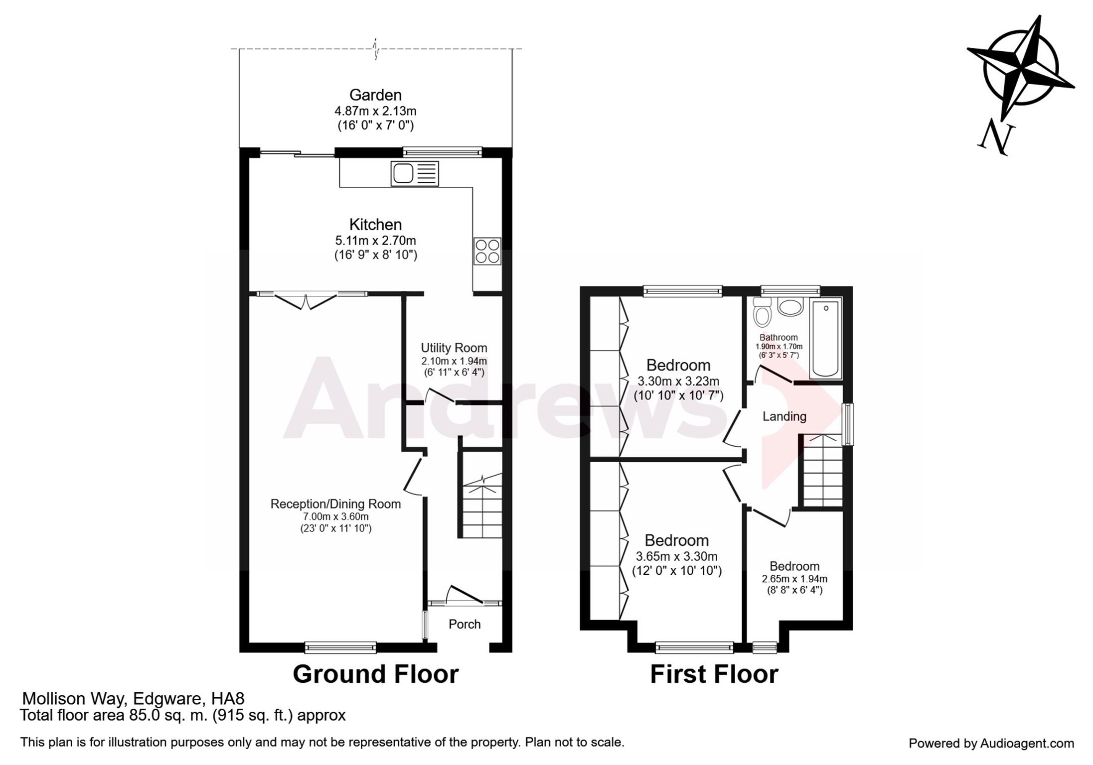 3 Bedrooms  for sale in Mollison Way, Edgware, Greater London HA8