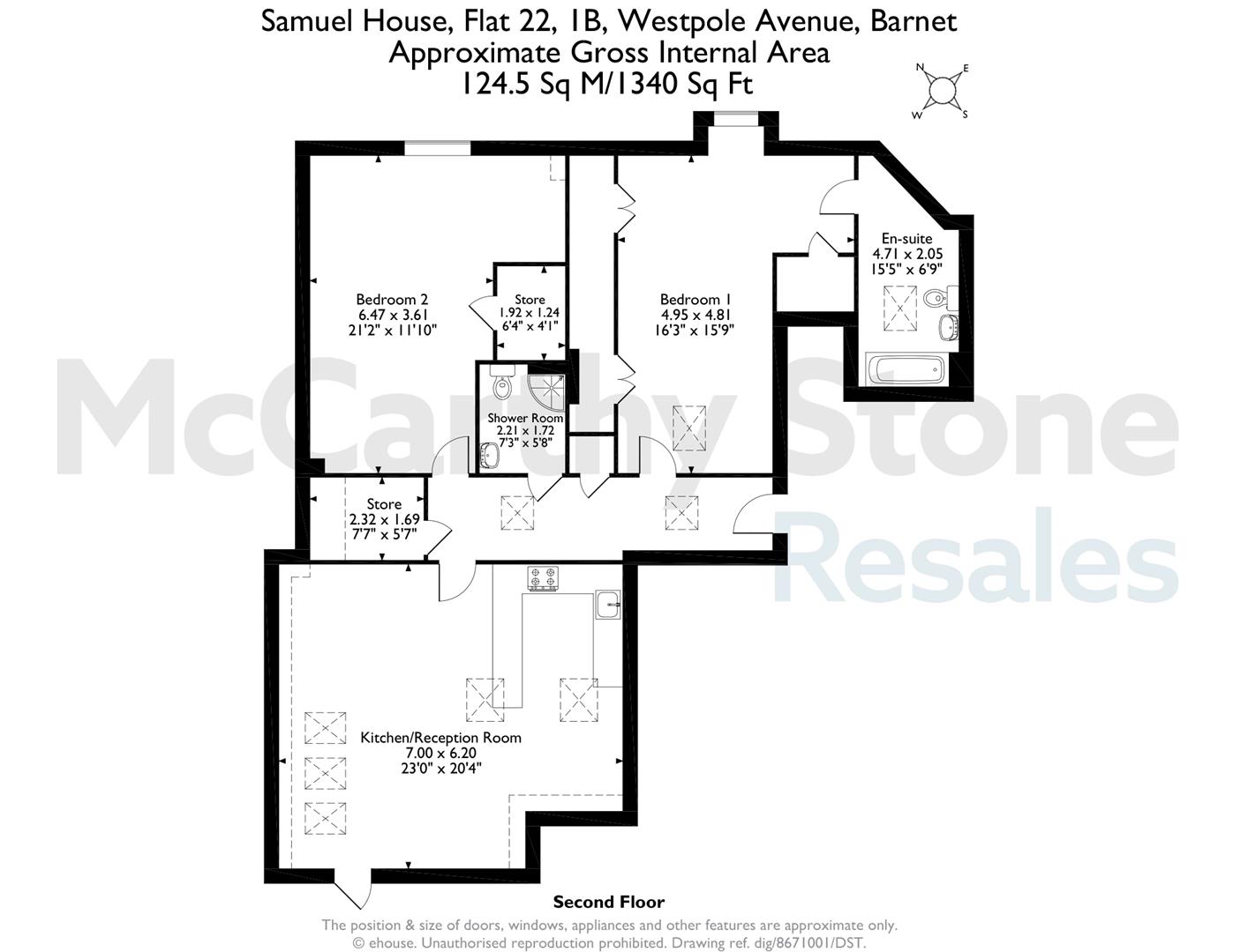 22 Samuel House, Westpole Avenue, Barnet floorplan