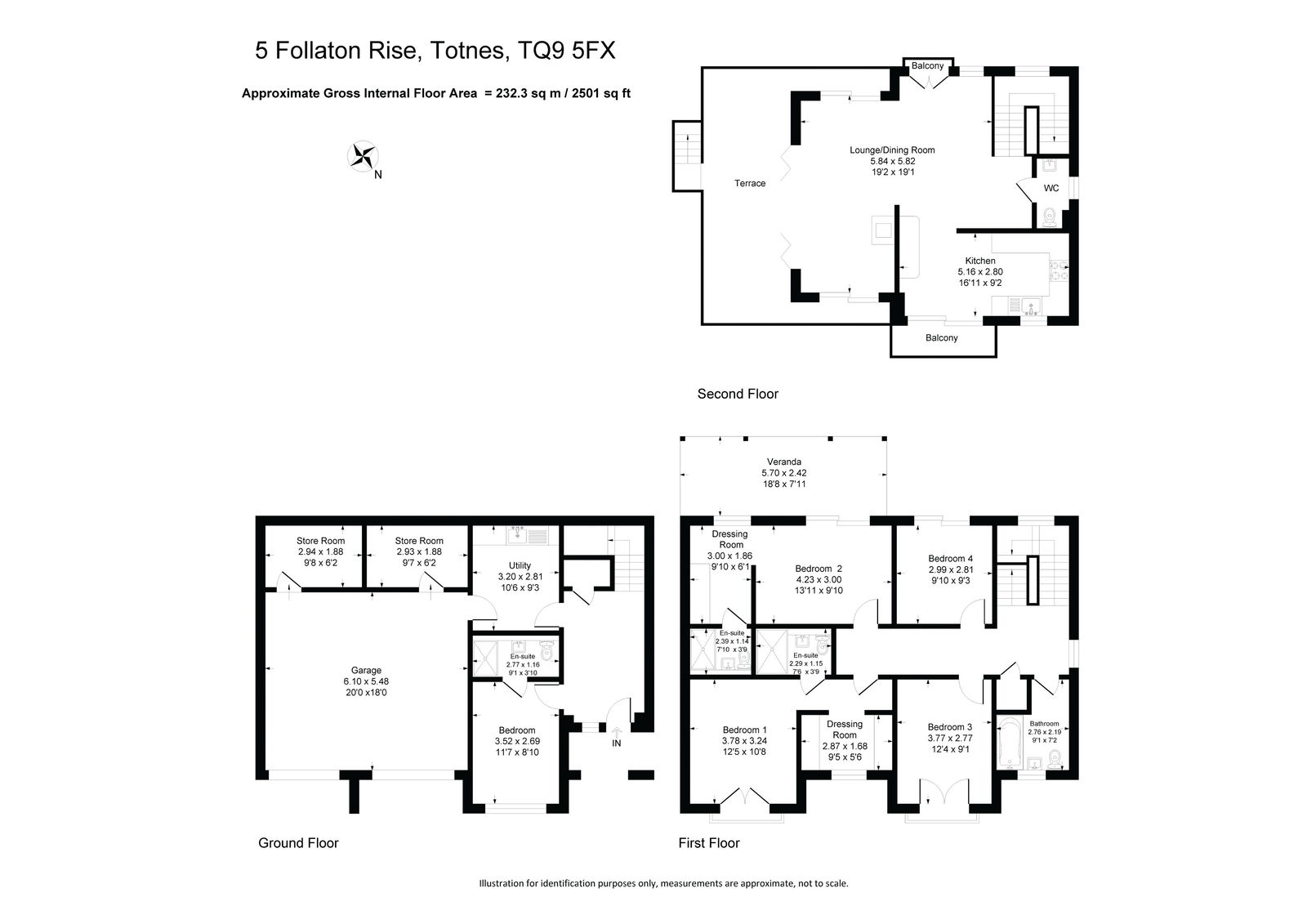 5, Follaton Rise, Totnes floorplan