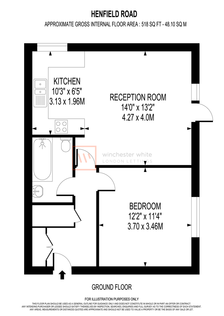 Flat 3, 2 Henfield Road, London floorplan