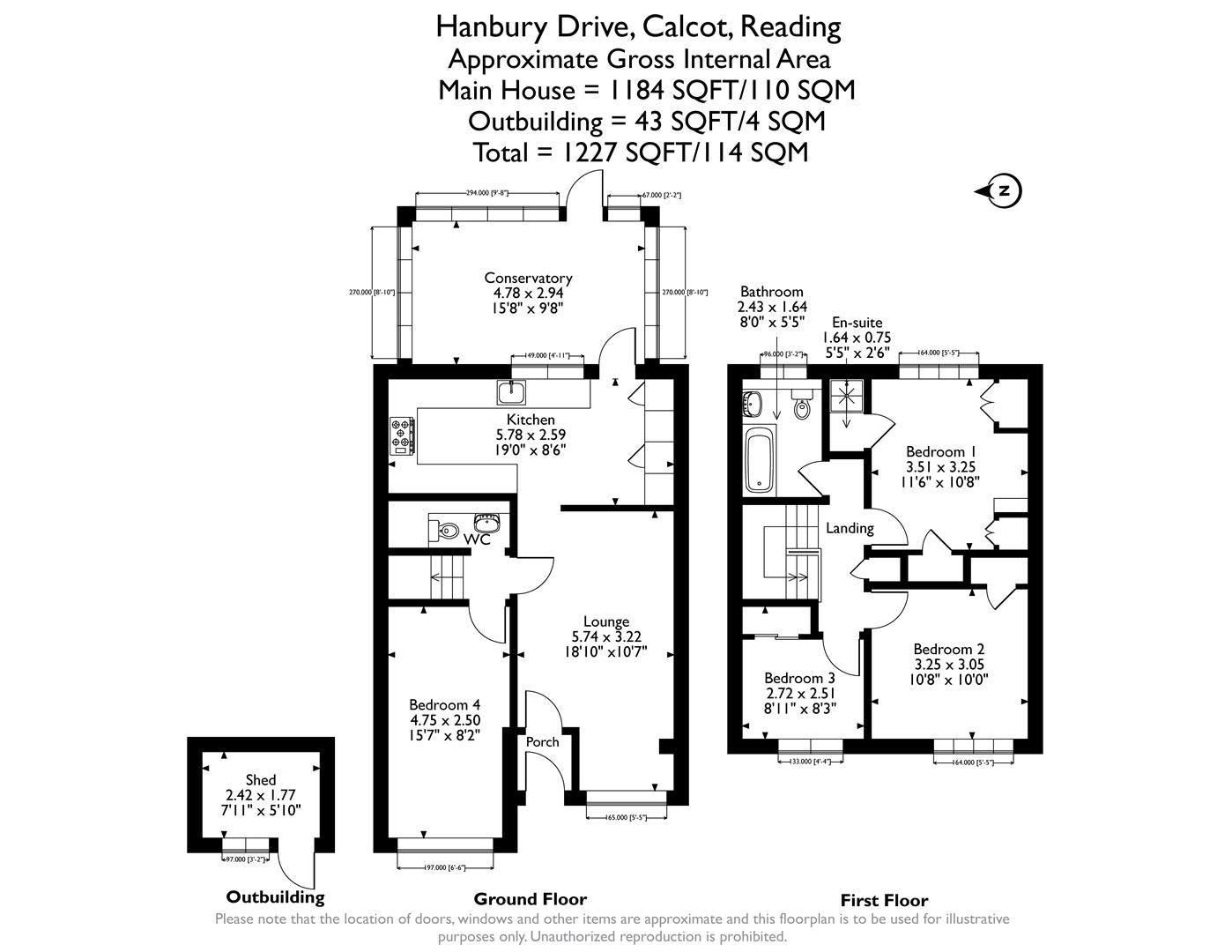 00, Hanbury Drive, Reading floorplan