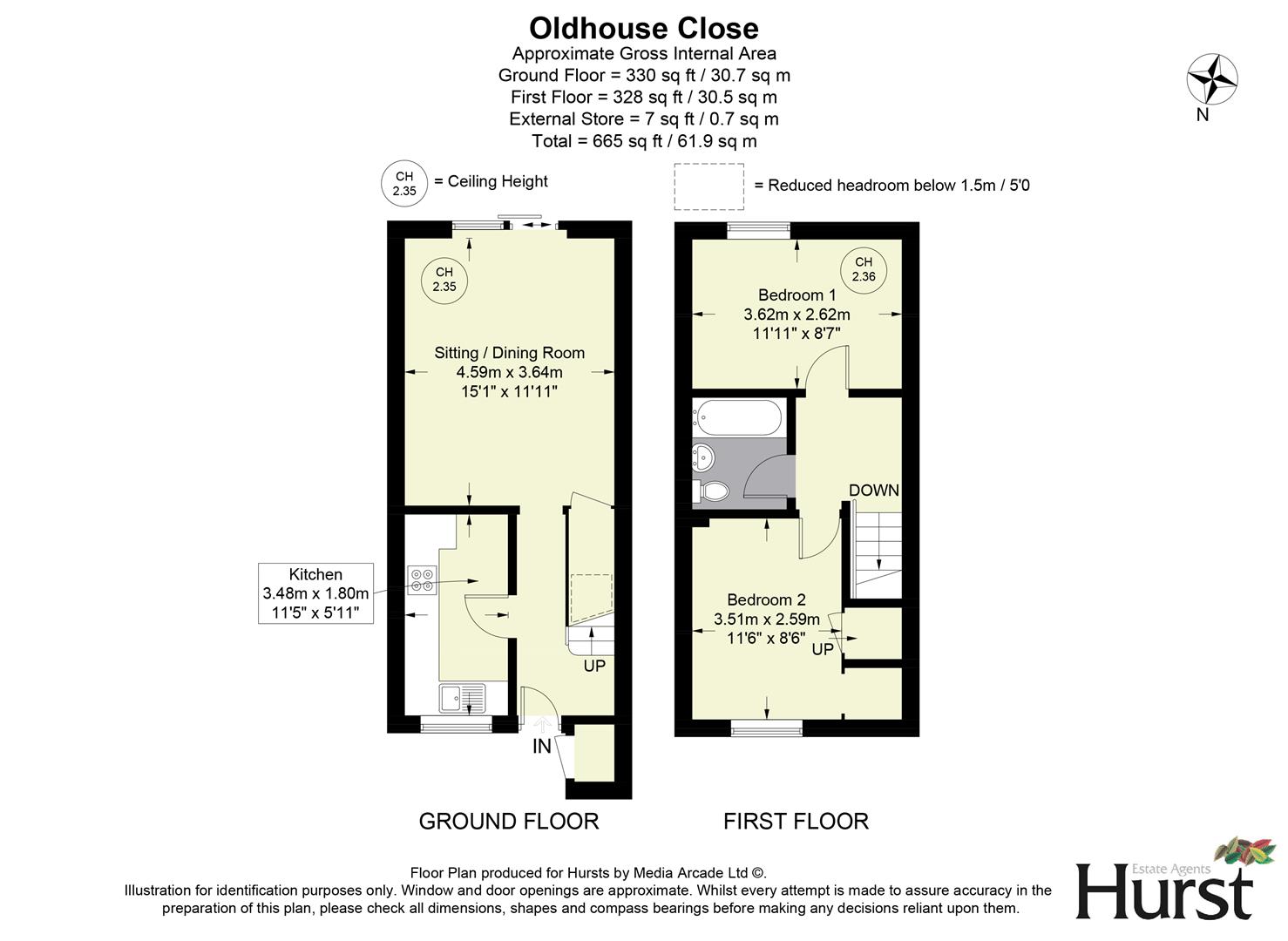 8, Oldhouse Close, High Wycombe floorplan