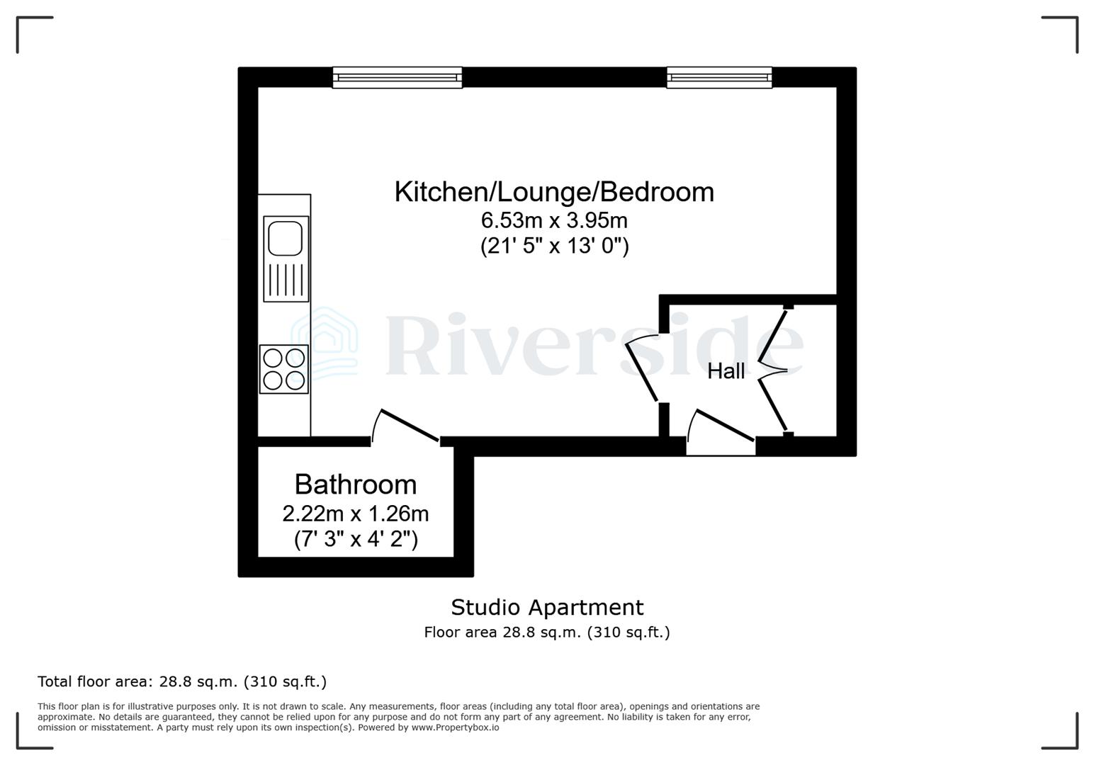 Flat 2, Victoria Chambers, Bowlalley Lane, Hull floorplan