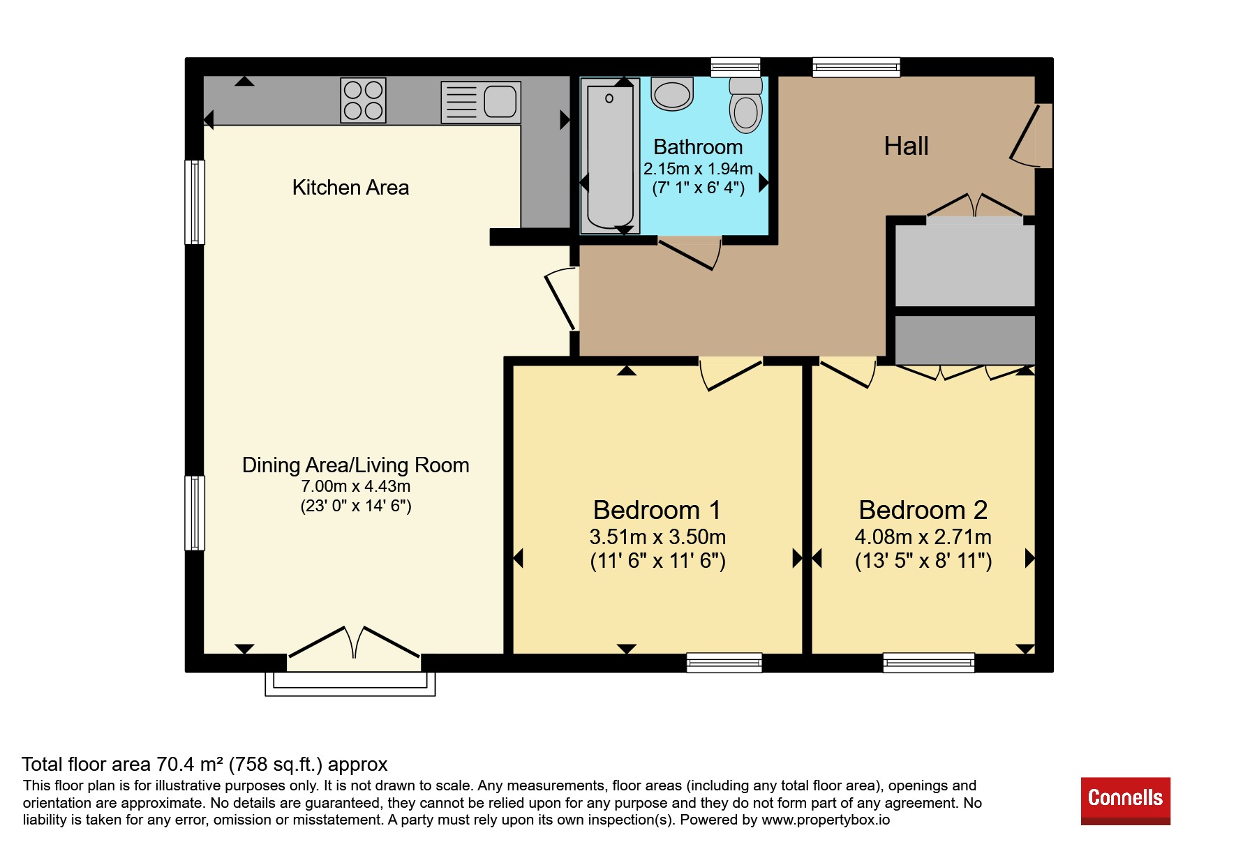 Flat 2, Orion Apartments, 10, William Belt Road, CRAWLEY floorplan