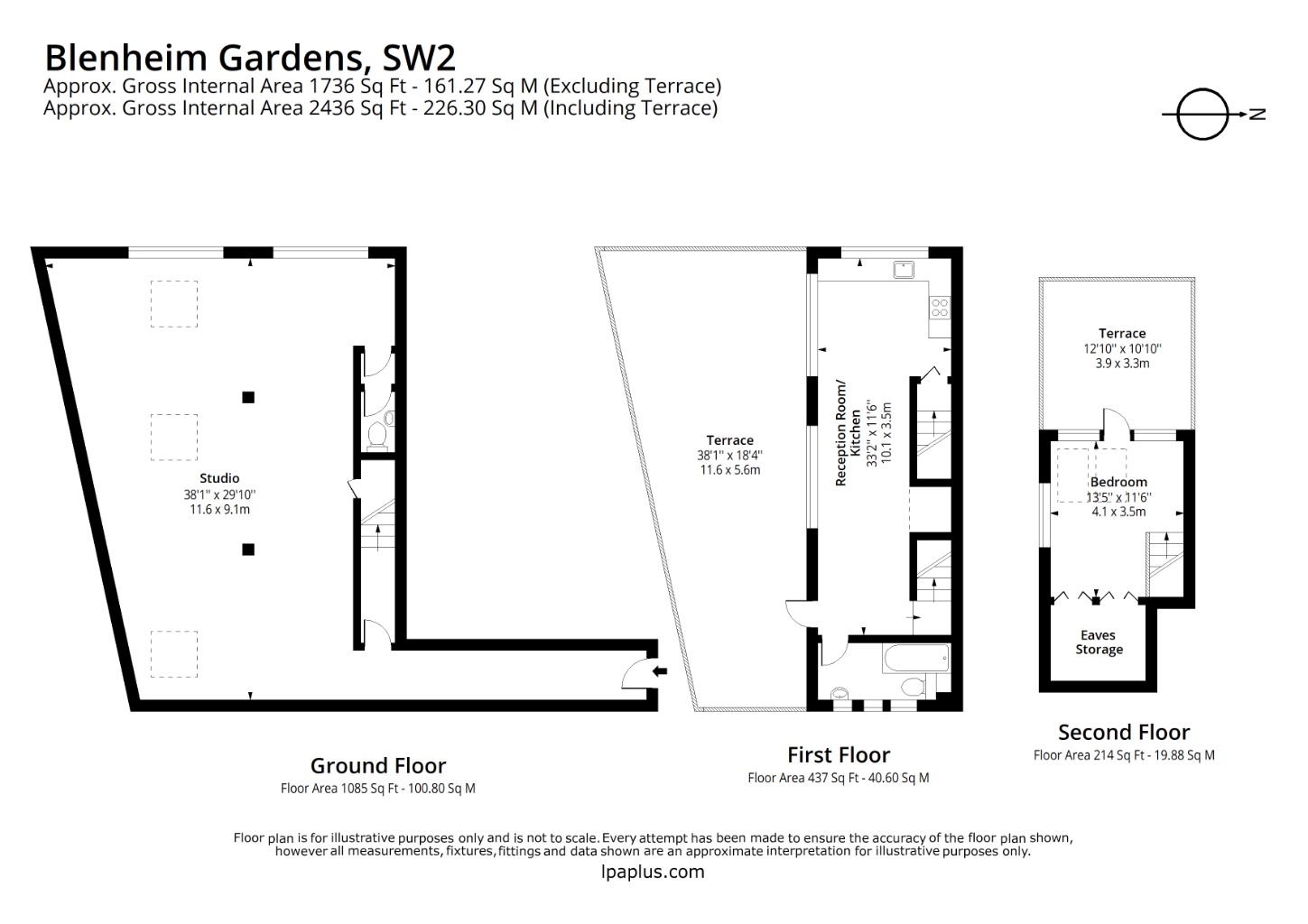 Unit 8 The Lightworks, 31 Blenheim Gardens, London floorplan