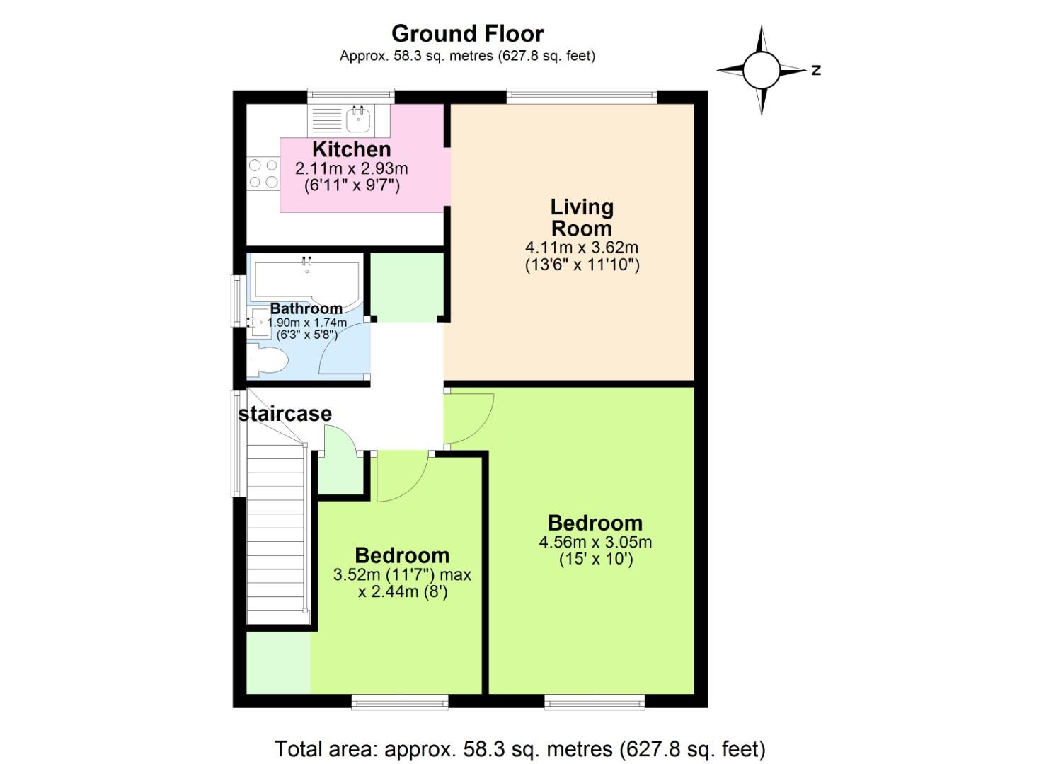 11, Medbank Court, Nottingham floorplan