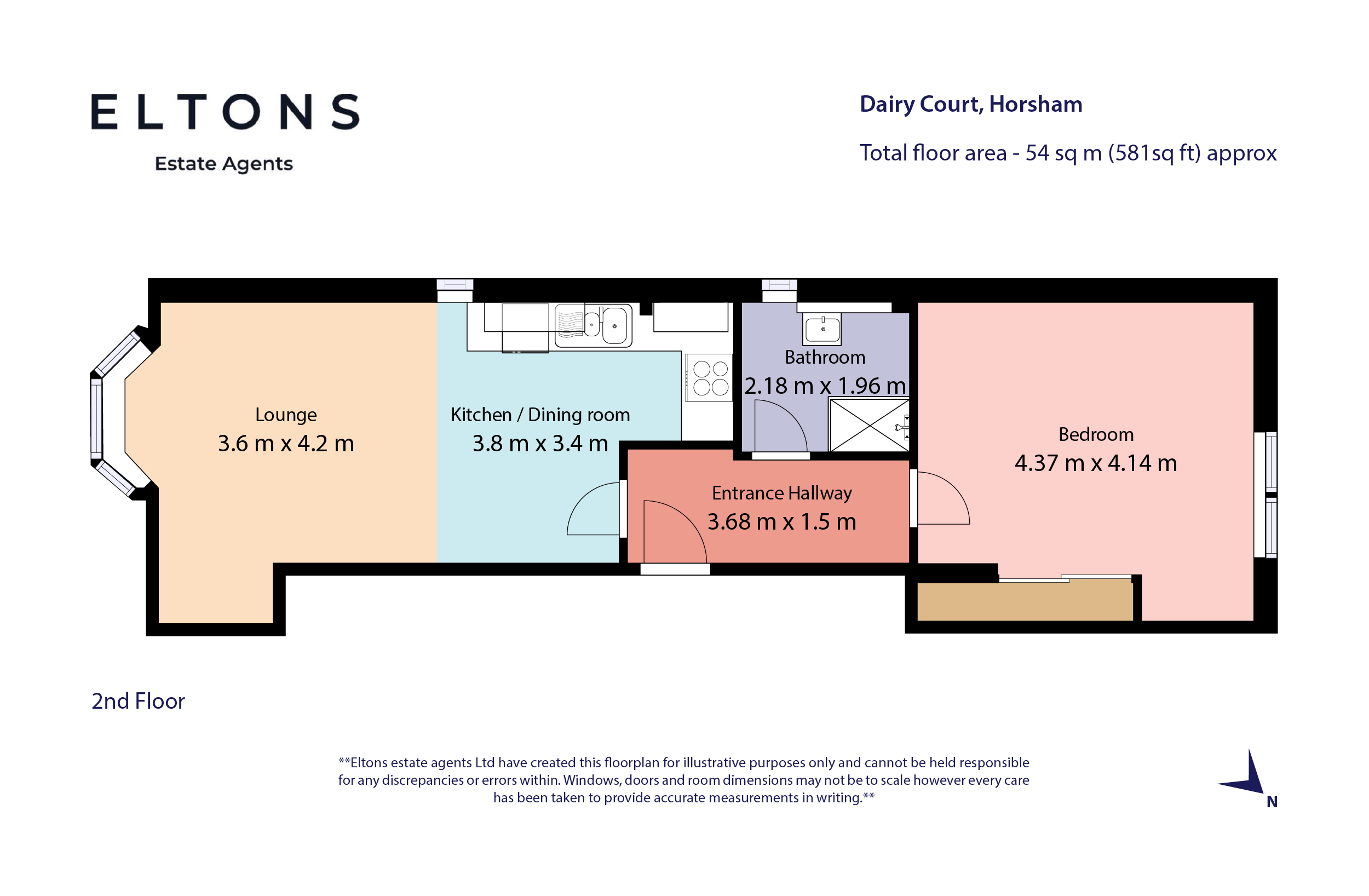 Clarence Road, Horsham, West Sussex RH13, 1 bedroom flat for sale