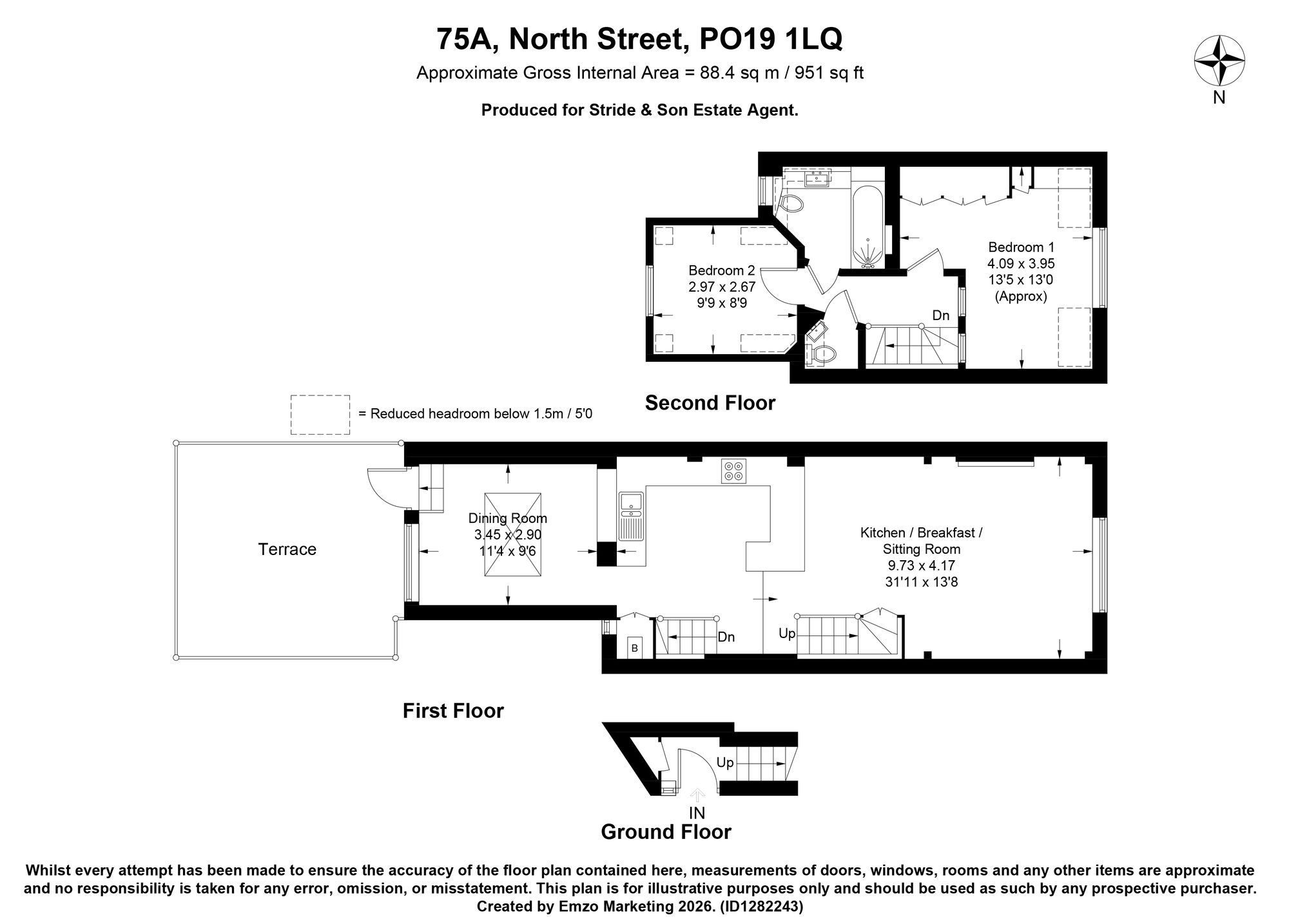75a North Street, Chichester floorplan